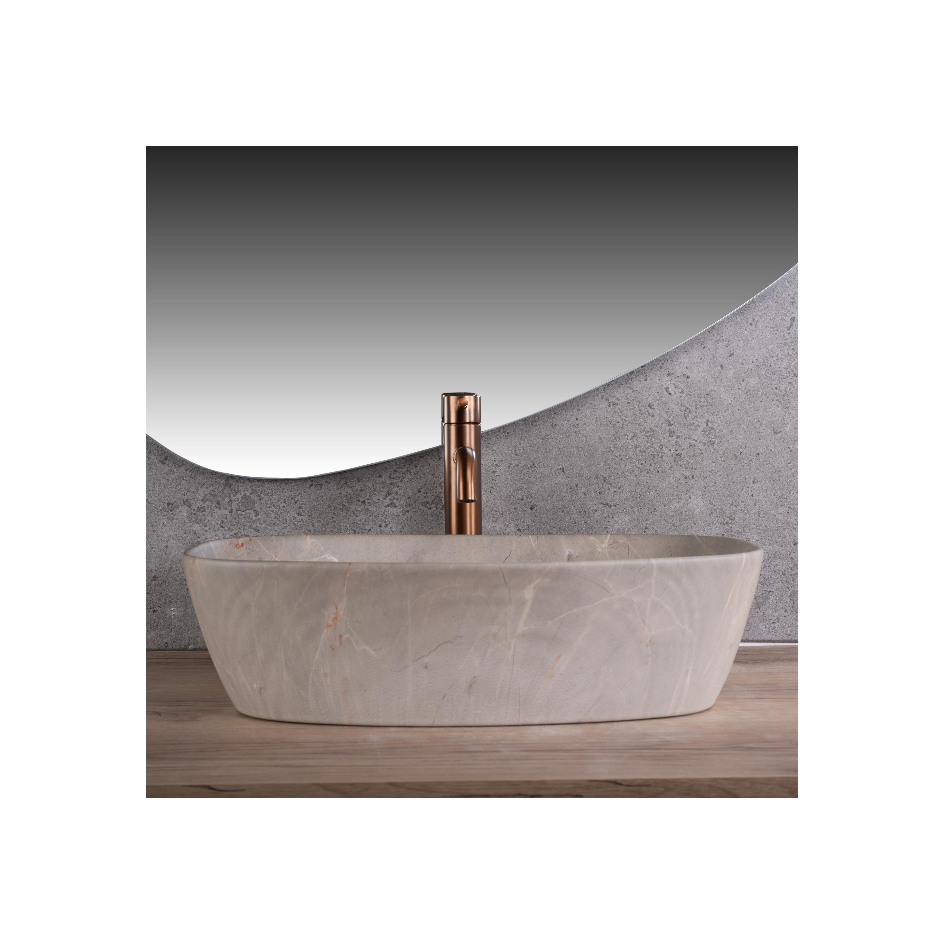 Πάγκος νιπτήρας Rea Freja Beige 51 x 39.5 x 14 cm