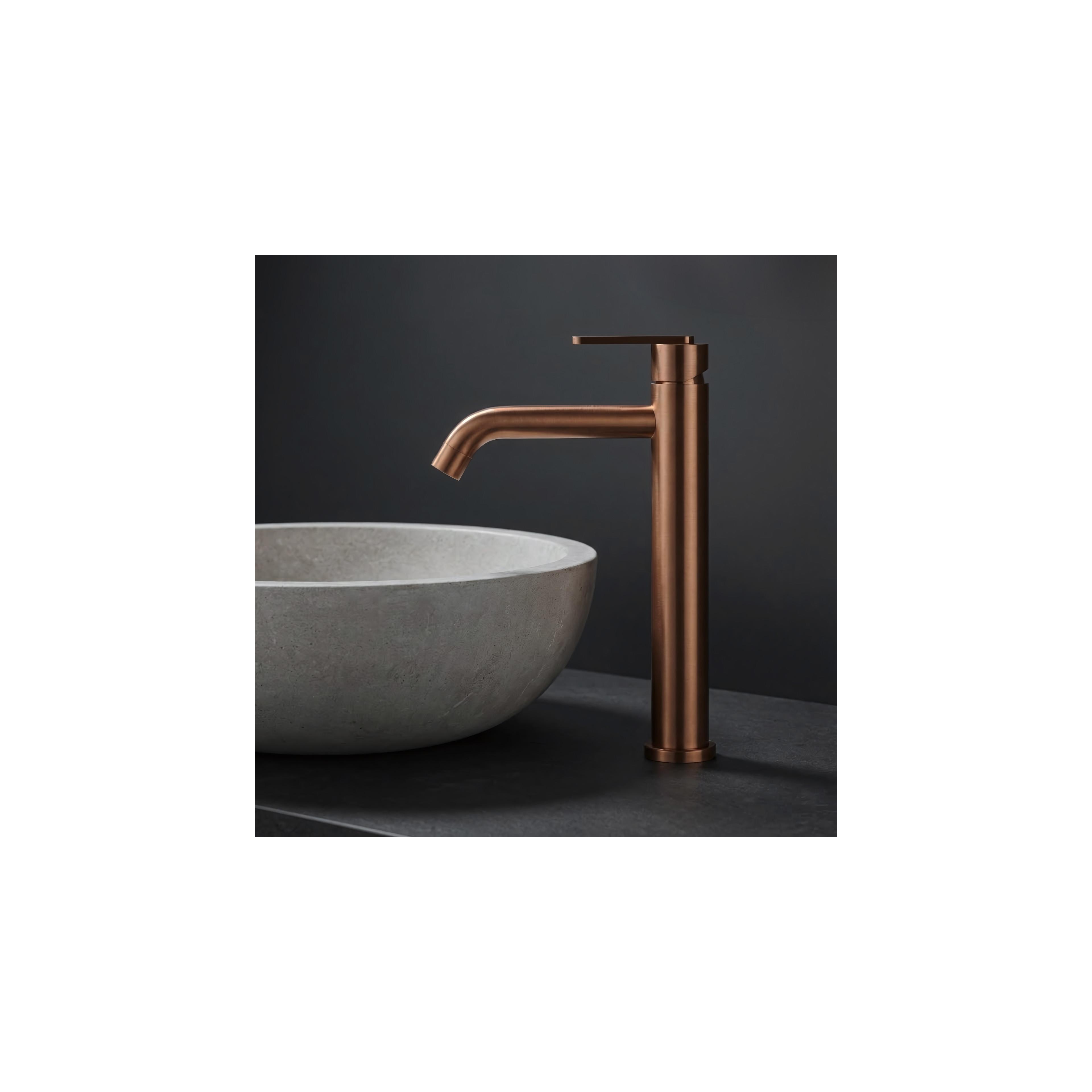 Robinet de salle de bain Rea Ontario Brush Copper
