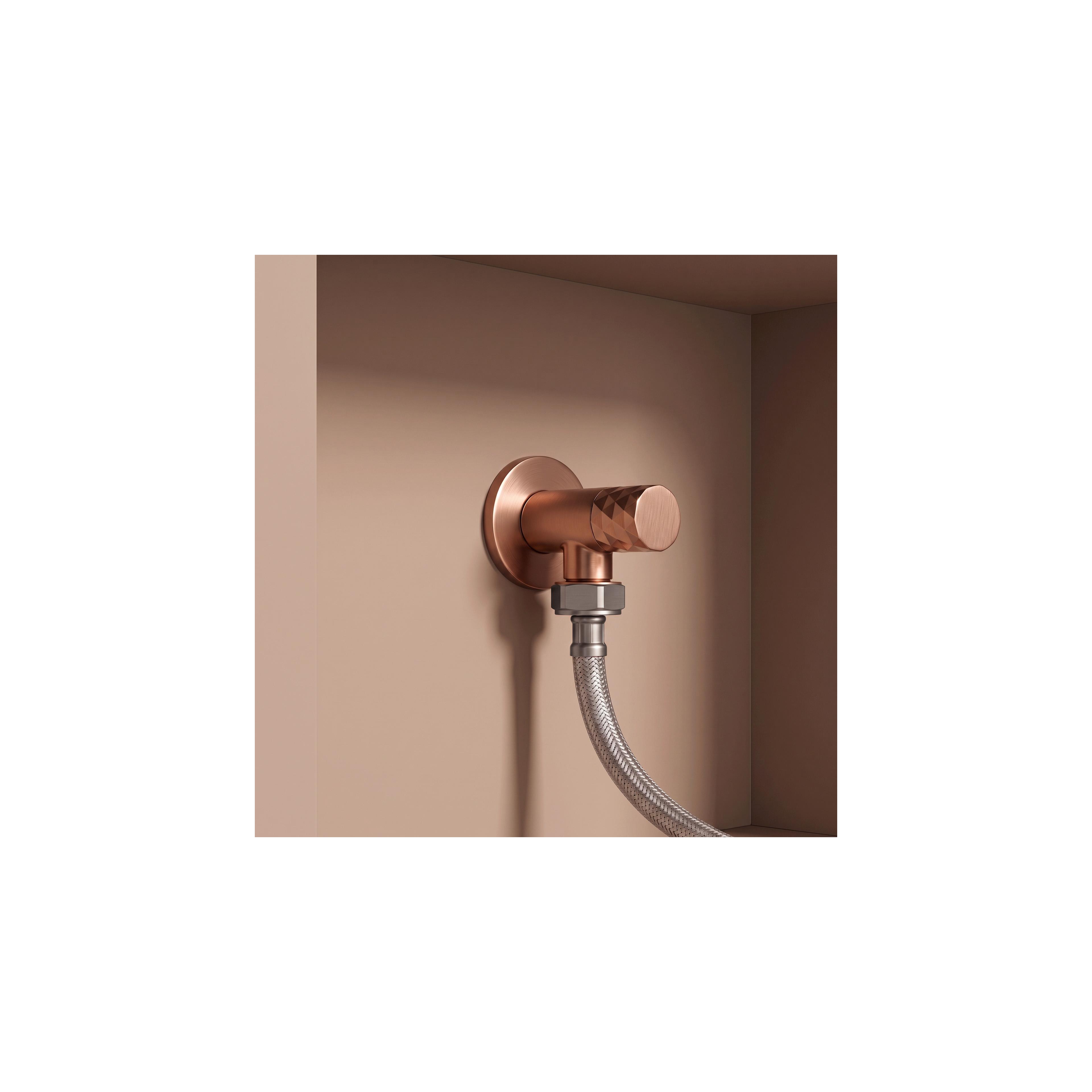 Kampinis vožtuvas Diamond 03 1/2" x 3/4" Brush Copper