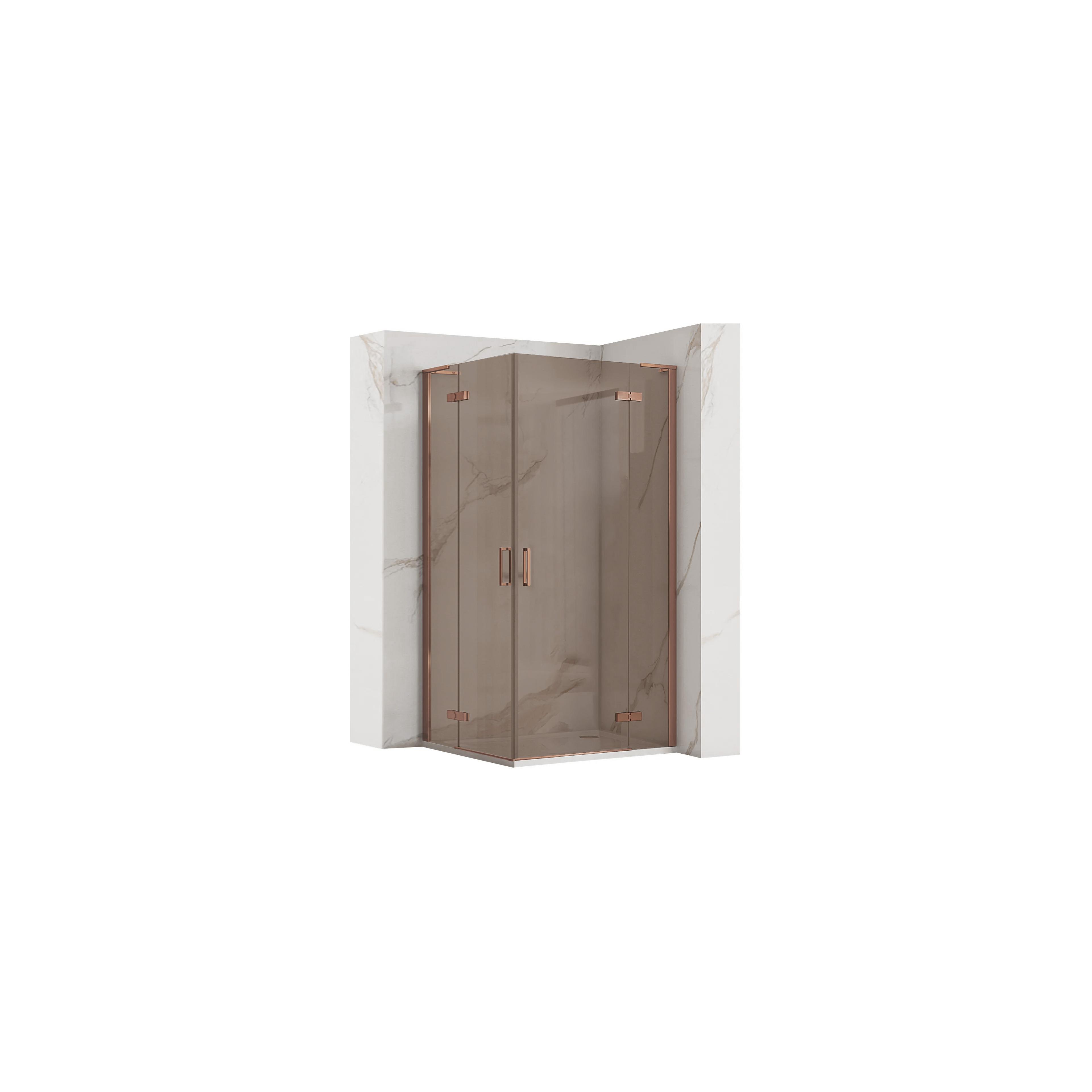 Tuš kabina REA Hugo Double 90x90 Copper Brush