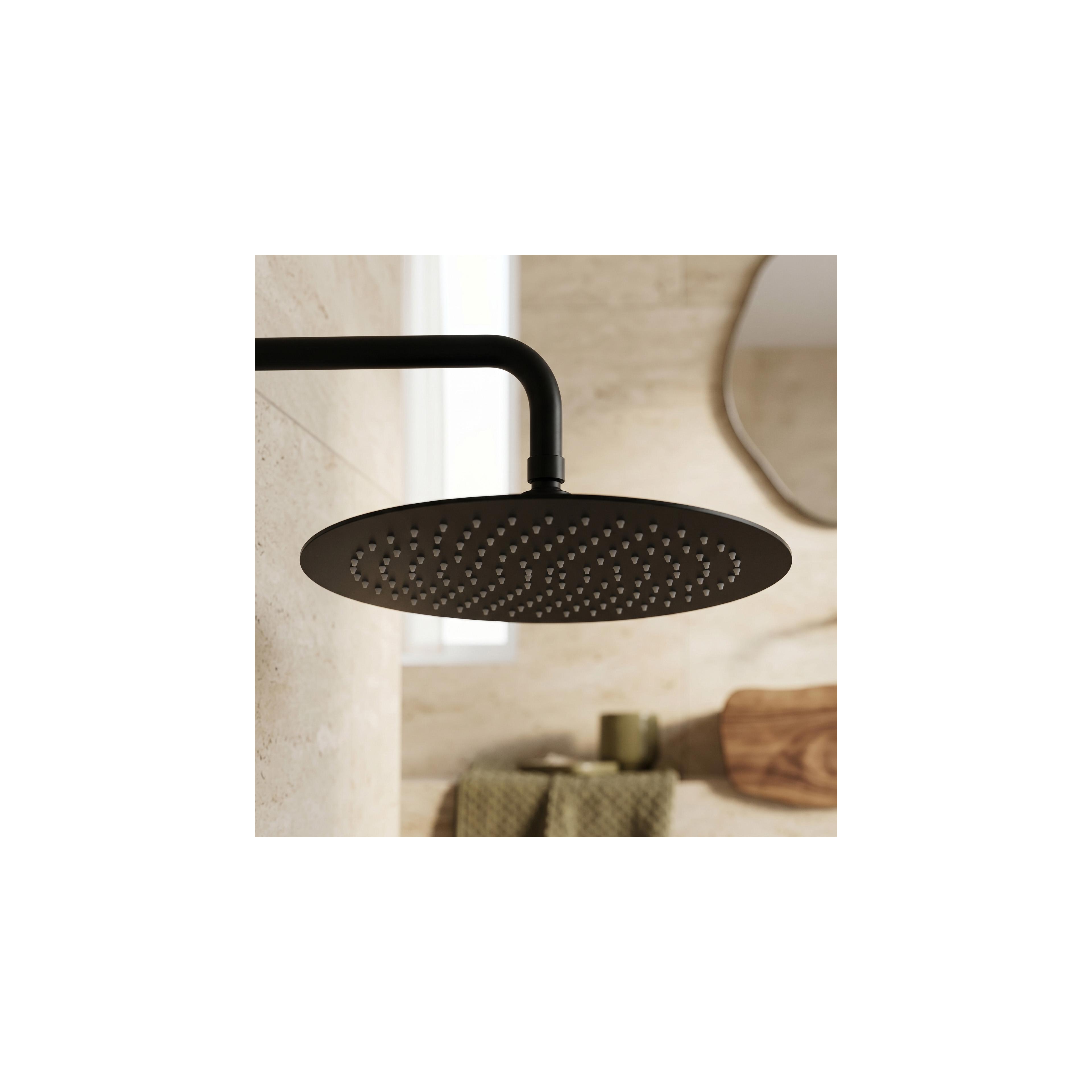 Runt duschhuvud REA JS-P014B 30cm Black