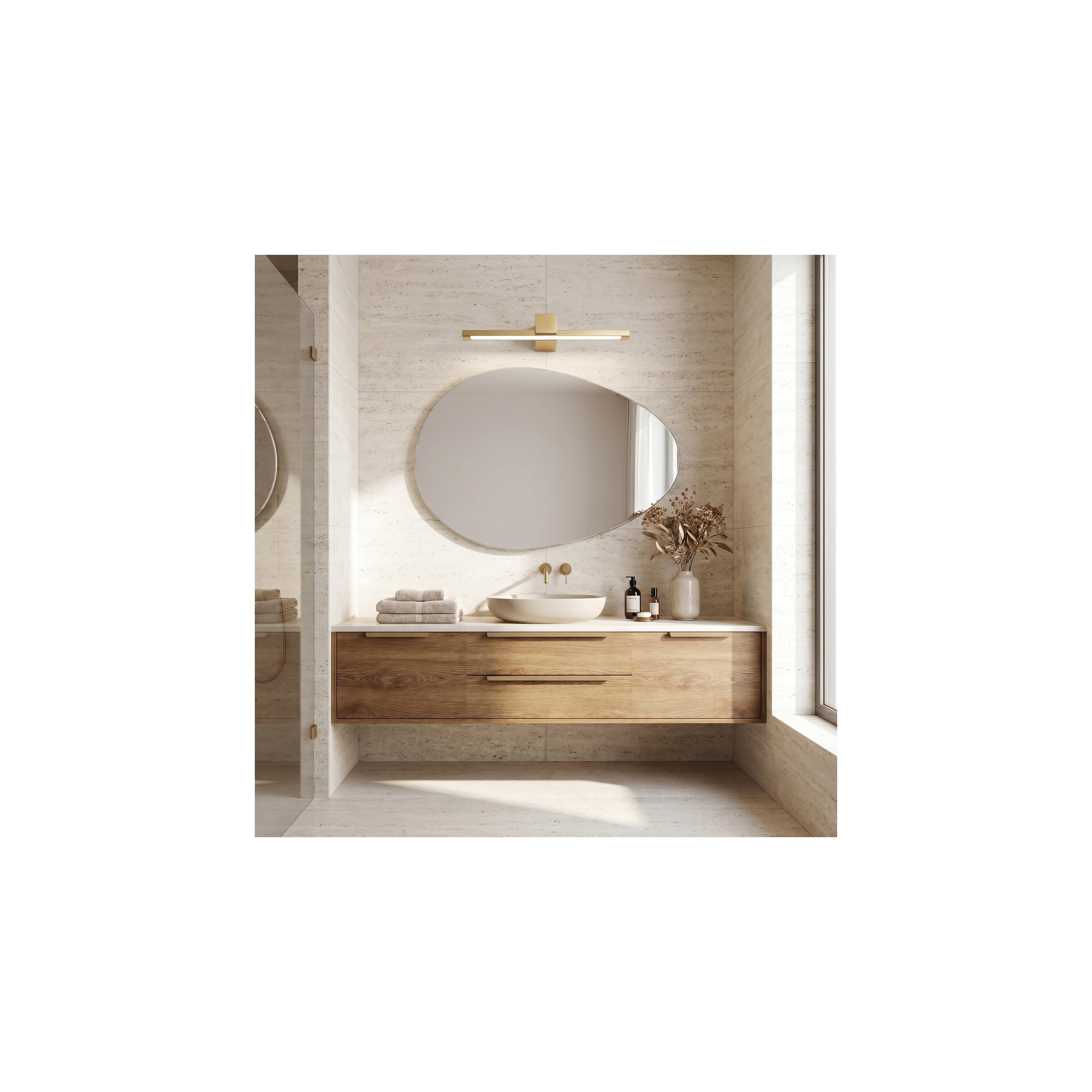 Bad LED-Wandleuchte SWE047-1W 60cm GOLD BRUSH