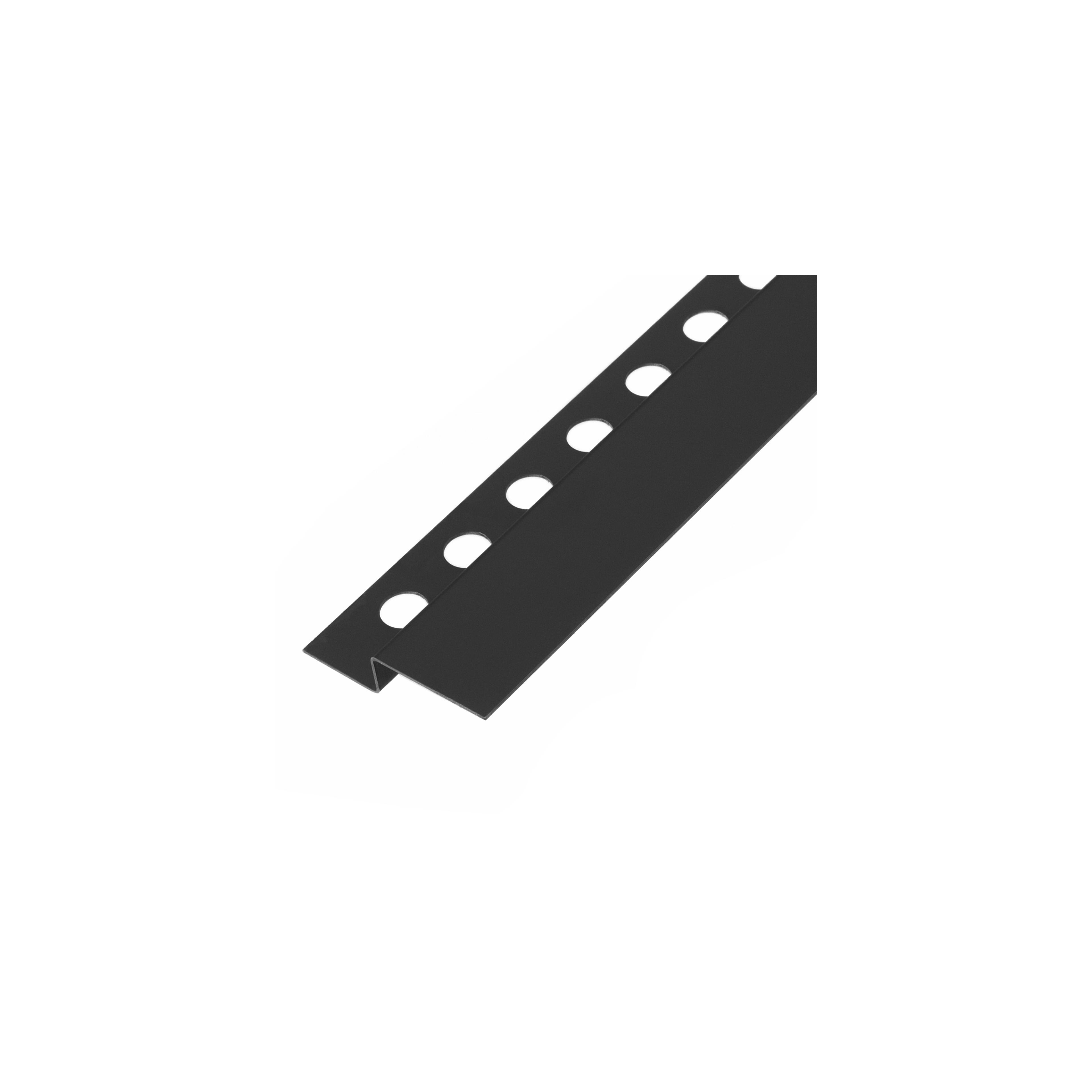 Front shower tray strip 130cm Black