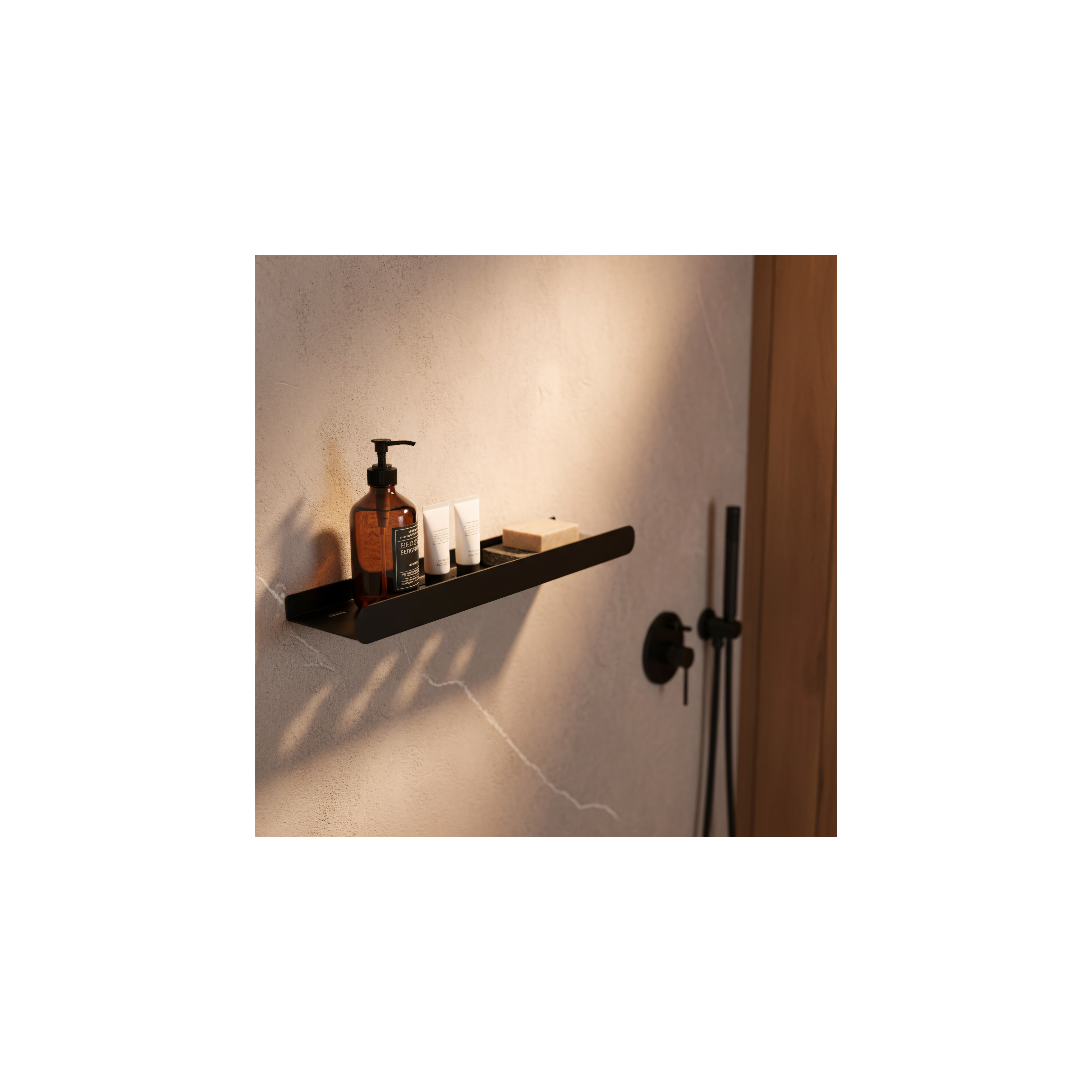 Etagère de salle de bain SF03 60cm black matt