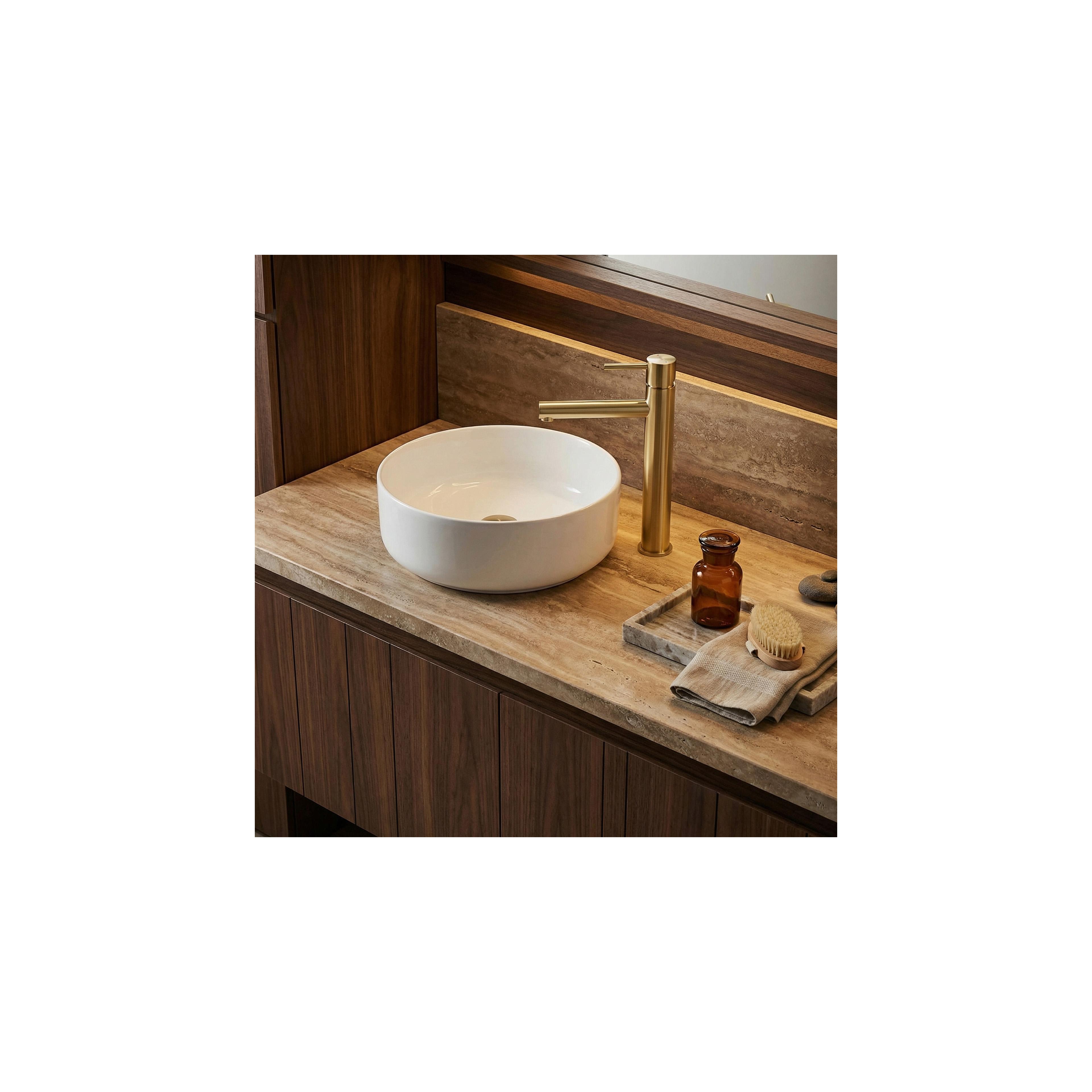Robinet de lavabo Rea Tess Brush Gold High