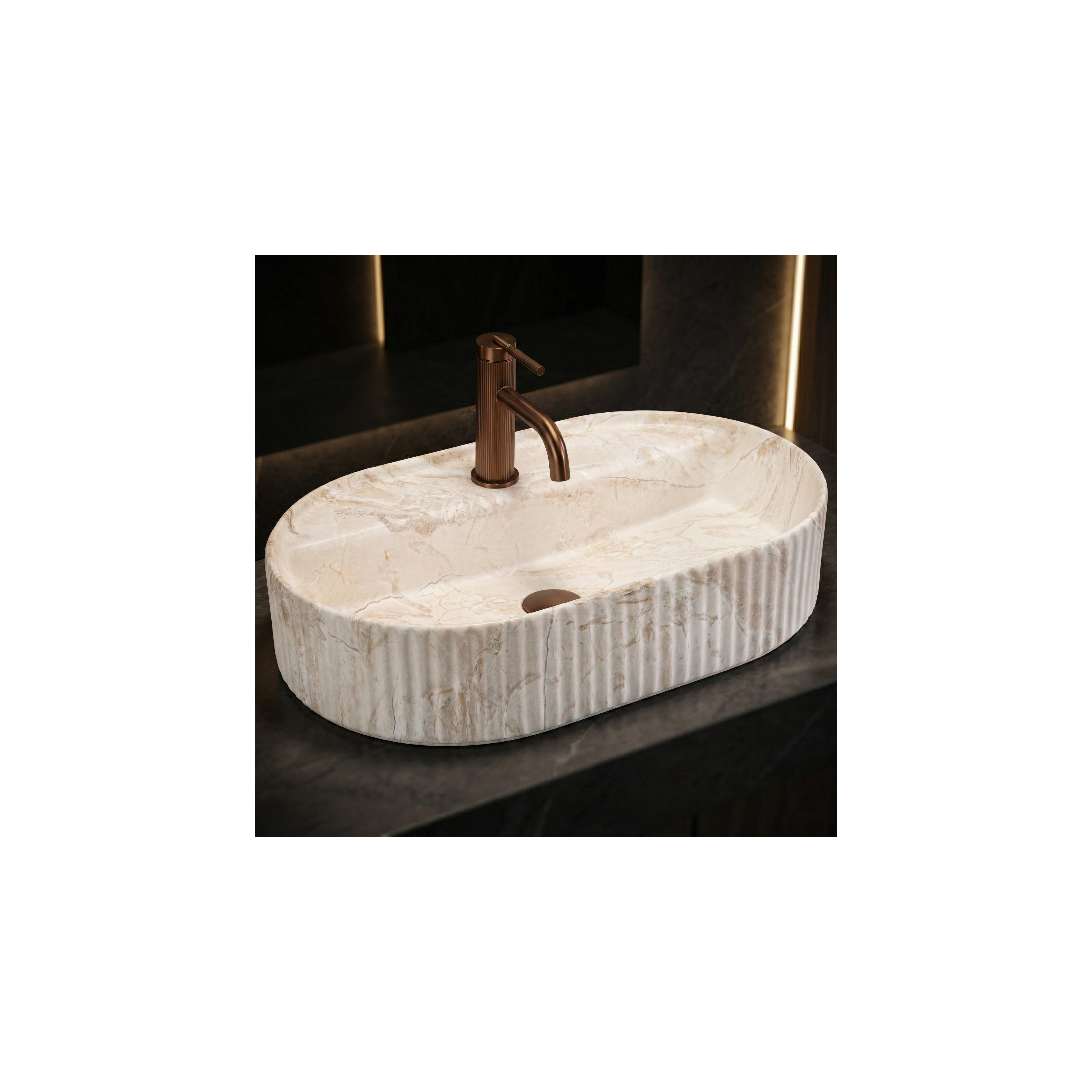 Countertop washbasin Rea Marcela 60 Saturn