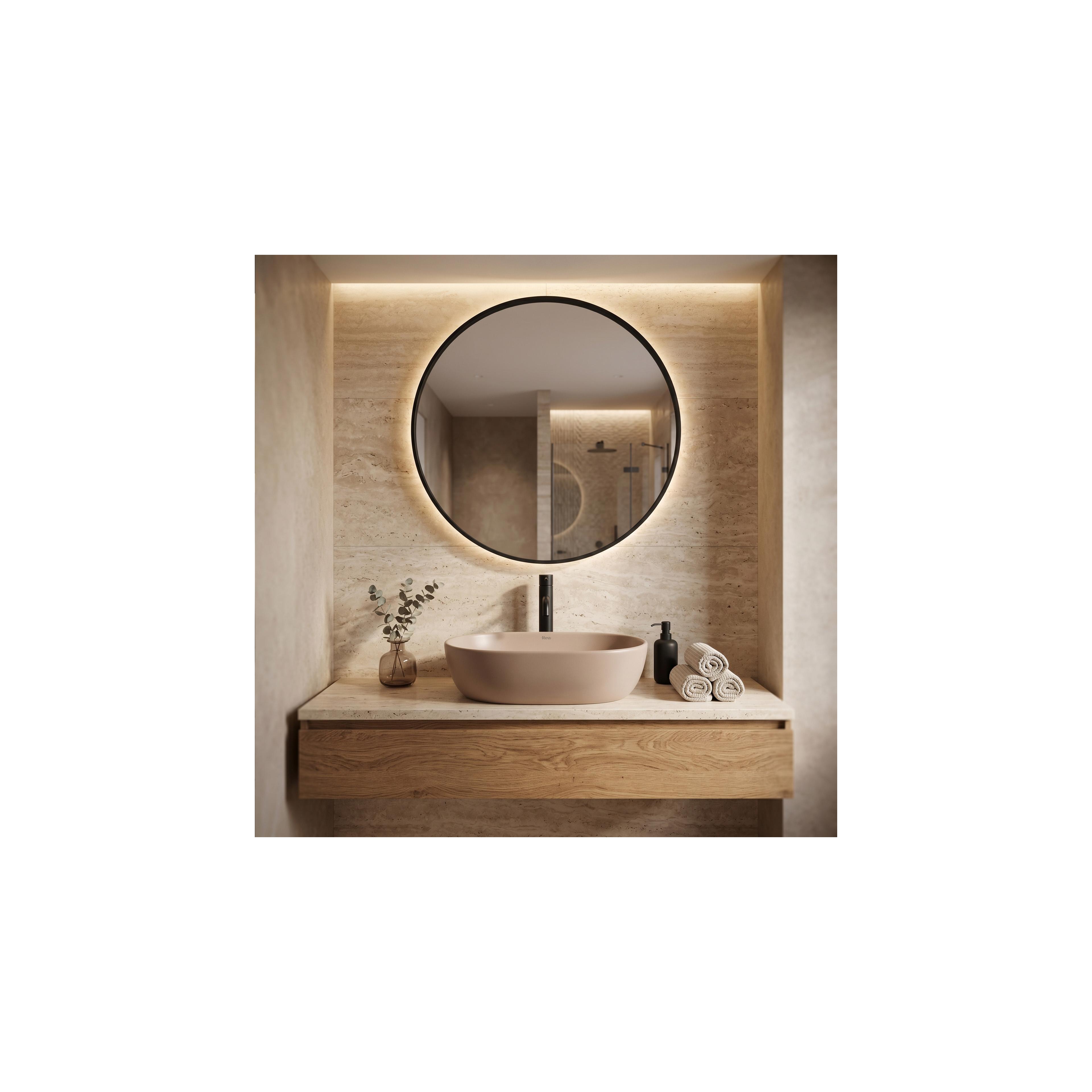 Lavabo à Poser Rea Focus Taupe