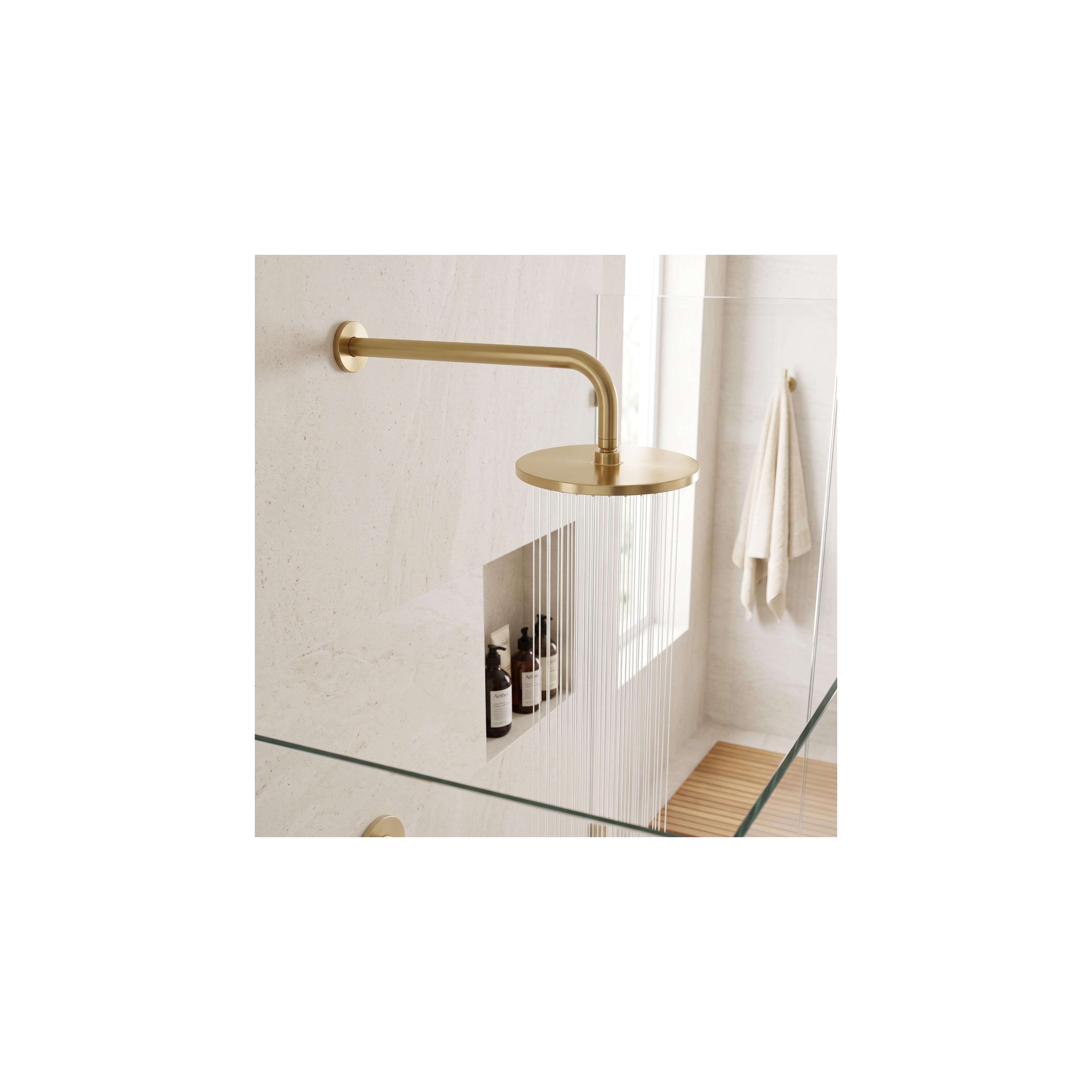 Bras de douche rond REA JS-9021 40cm Brush gold