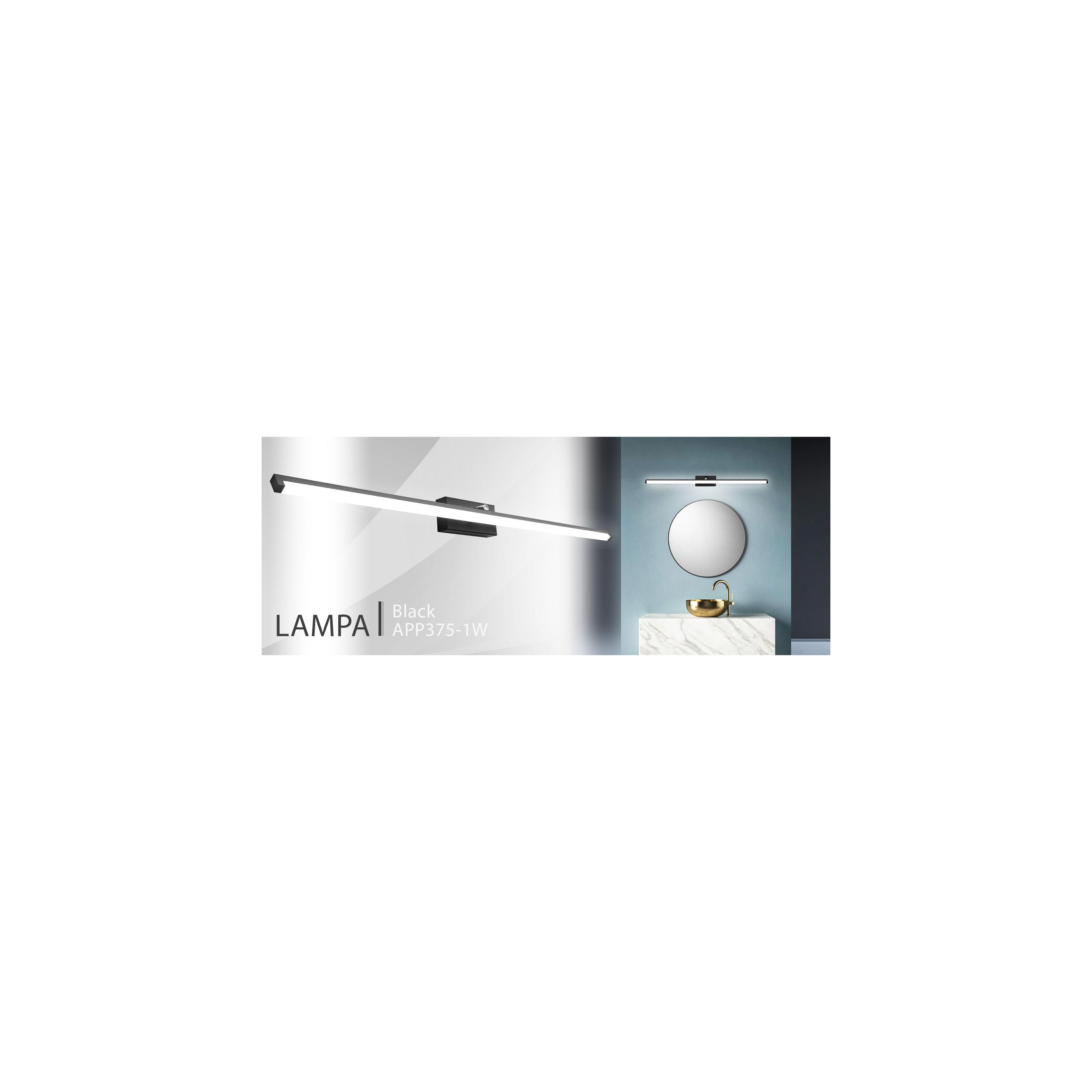 APLICA de baie LED pentru oglinda 20W 100CM APP375-1W negru