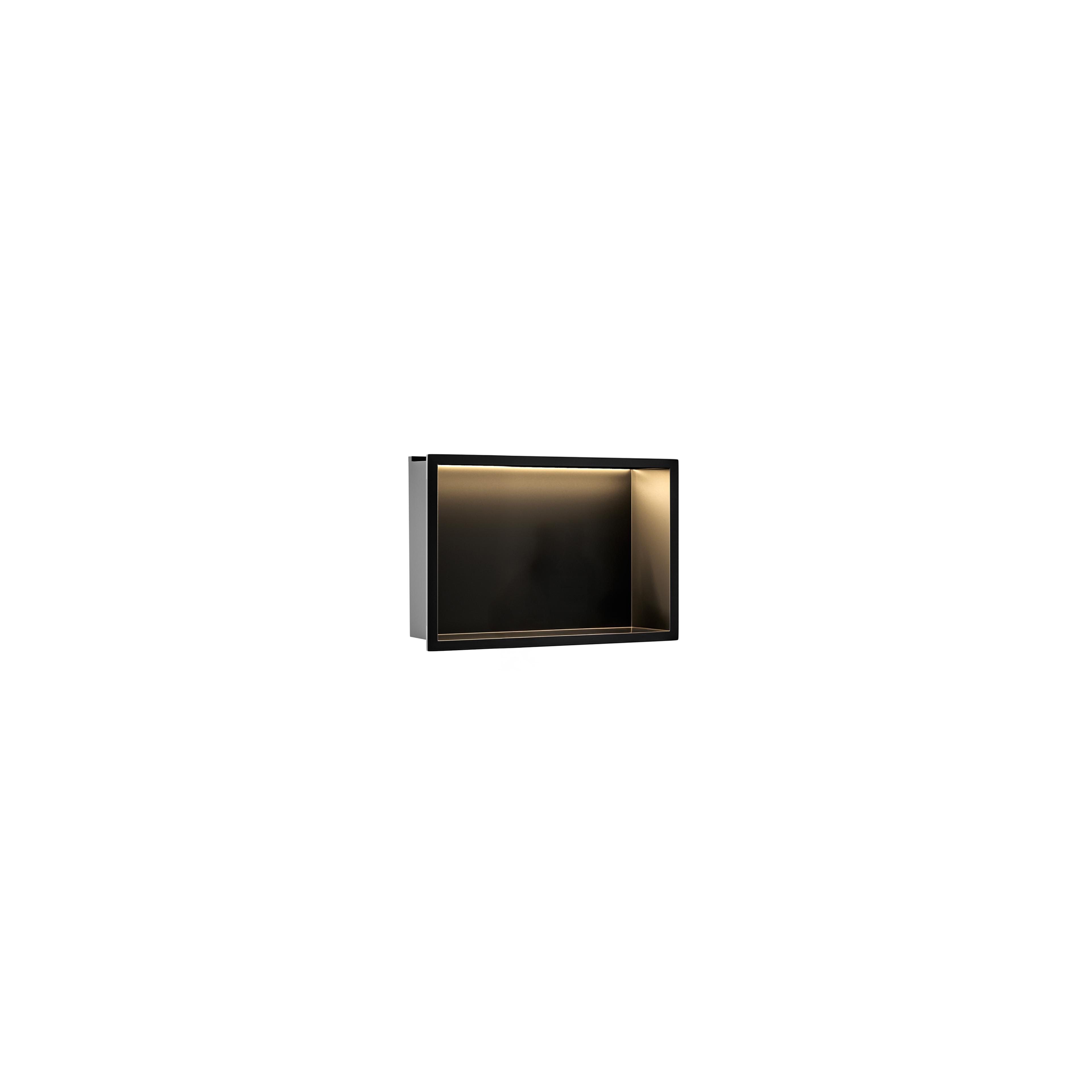 REPISA DE BAÑO EMPOTRADA LED 30x45 black