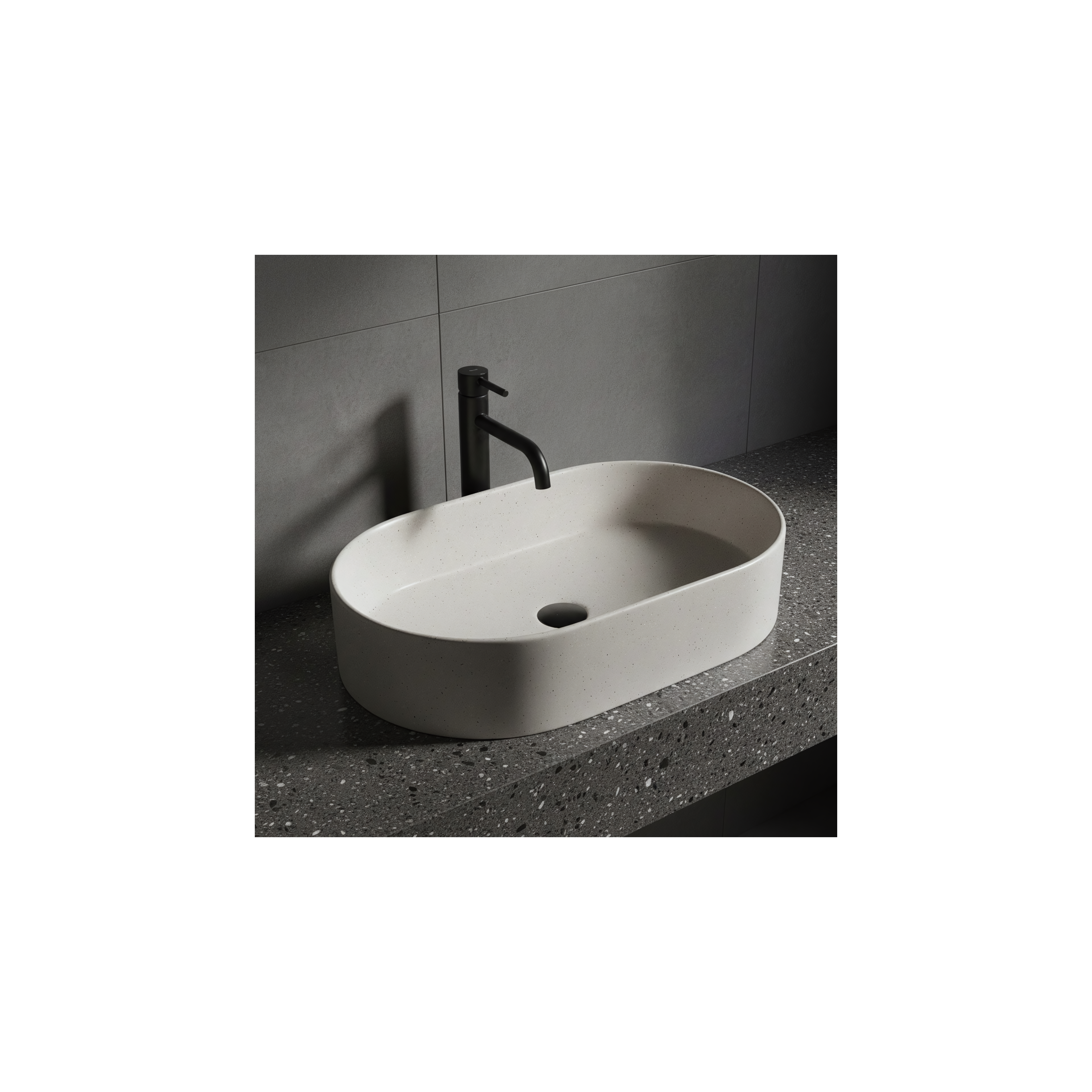 Lavabo sobre encimera Rea Nadia 60 Sandy