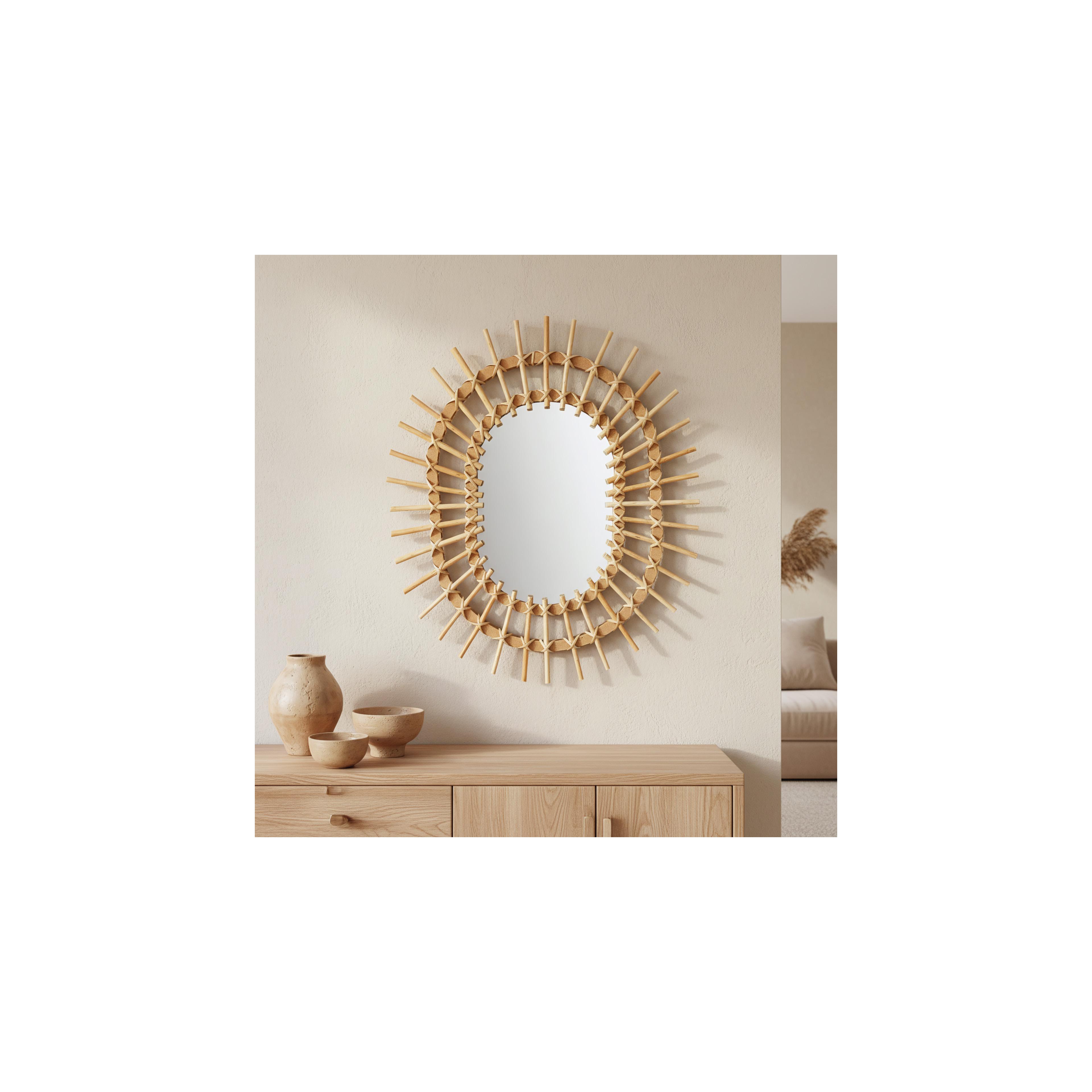 Lustro ścienne BOHO 49x57CM QDJ5749