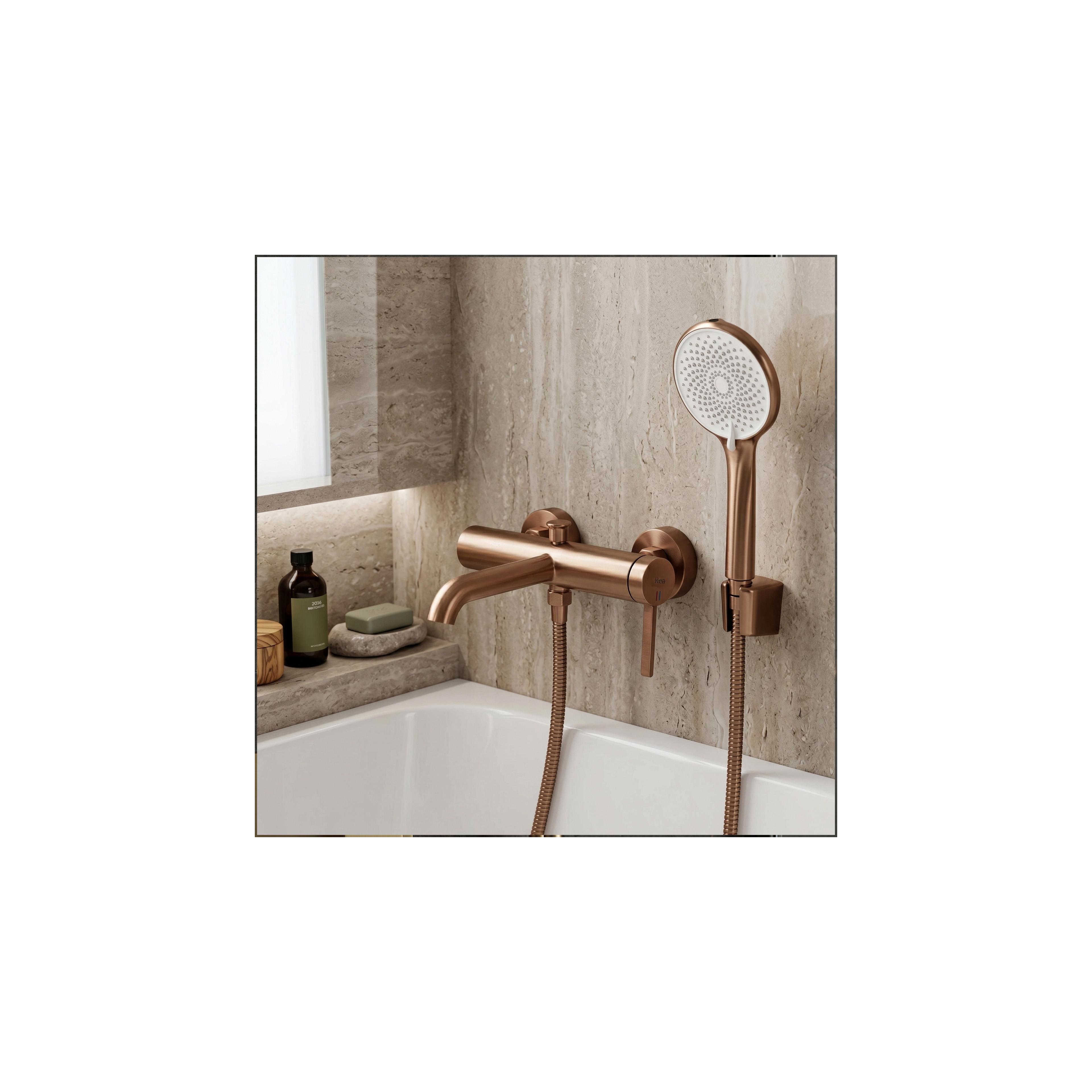 Rea JS-020 BRUSH COPPER zuhanyfej