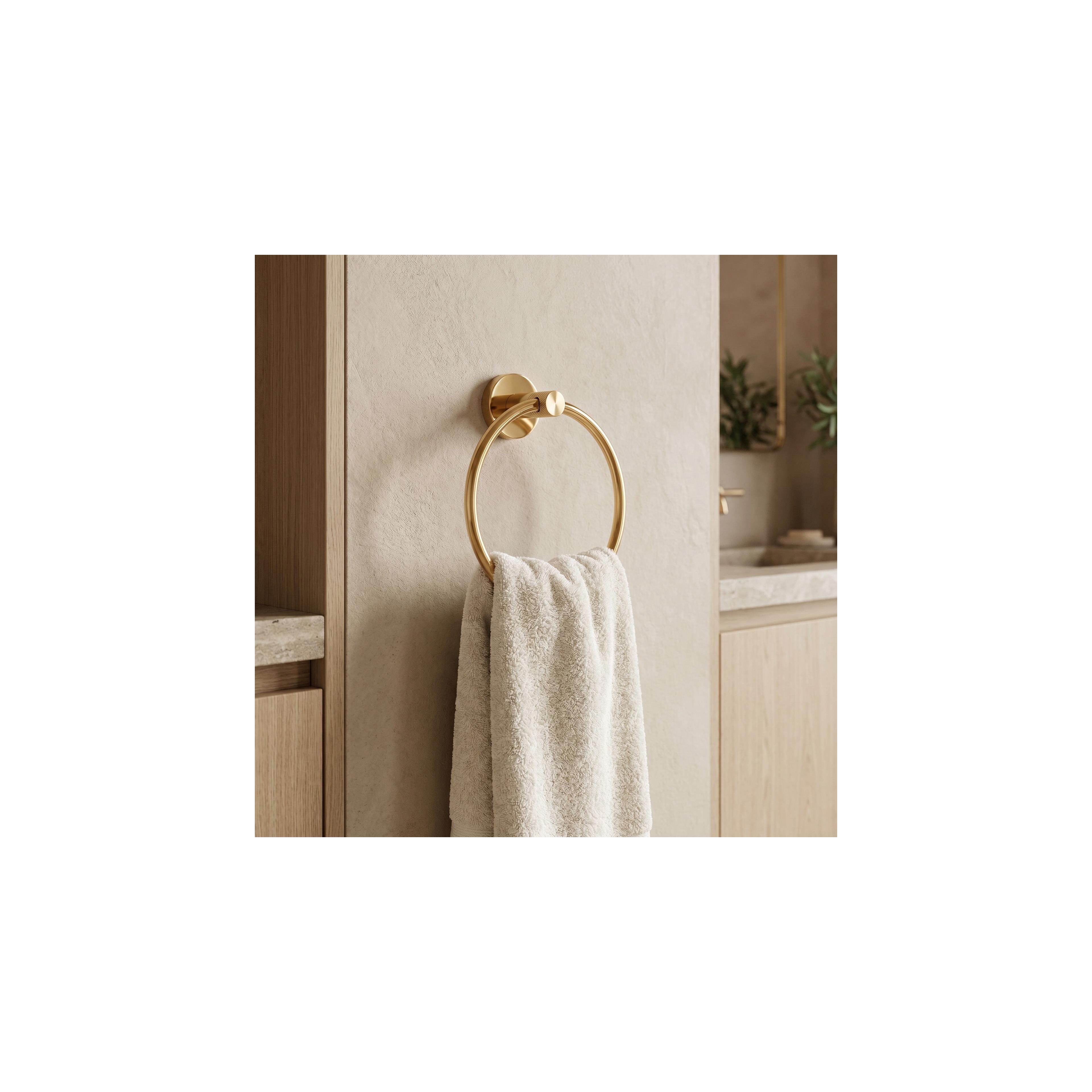 Bathroom hanger Ring 6610 Modern Gold