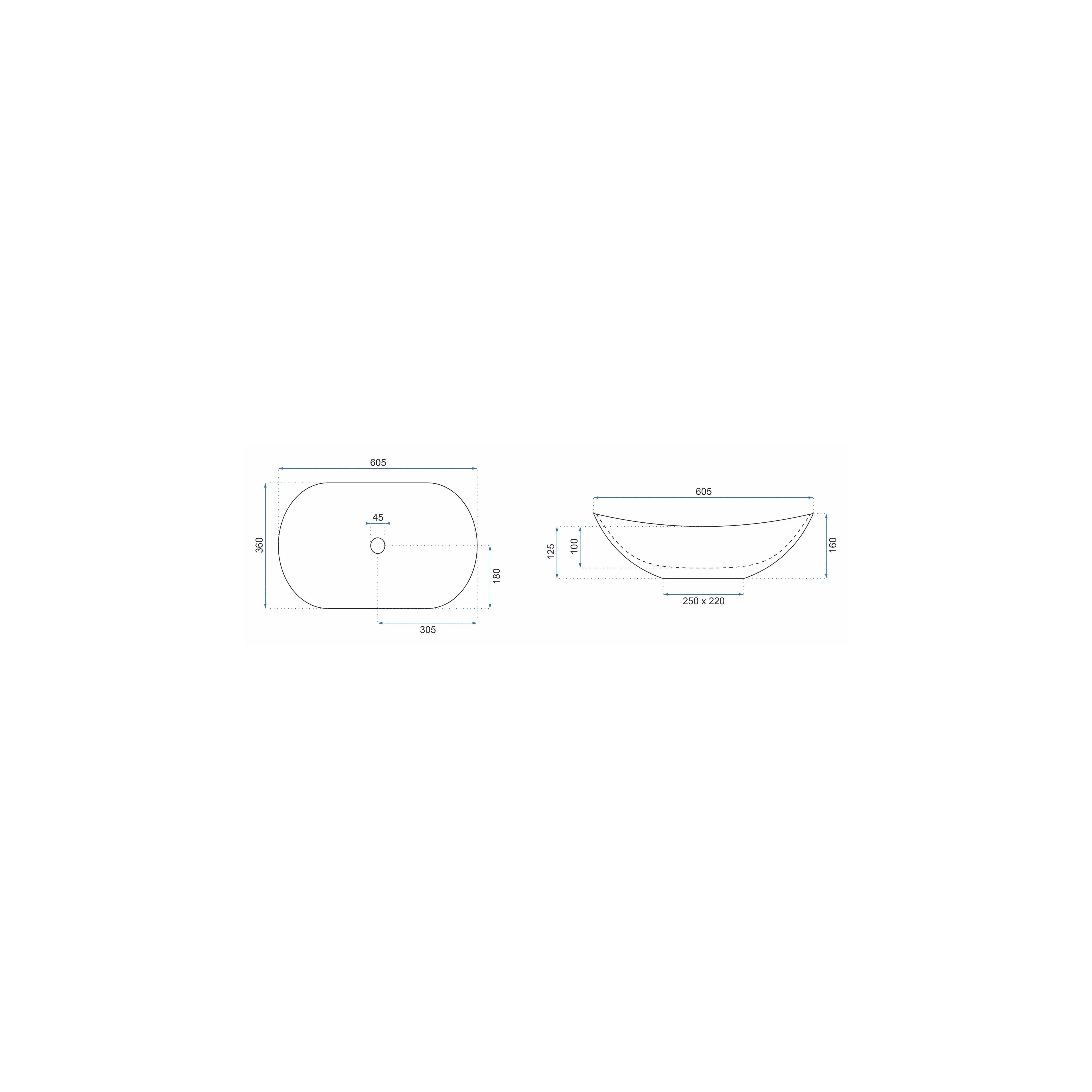 Countertop washbasin Rea Royal Sand