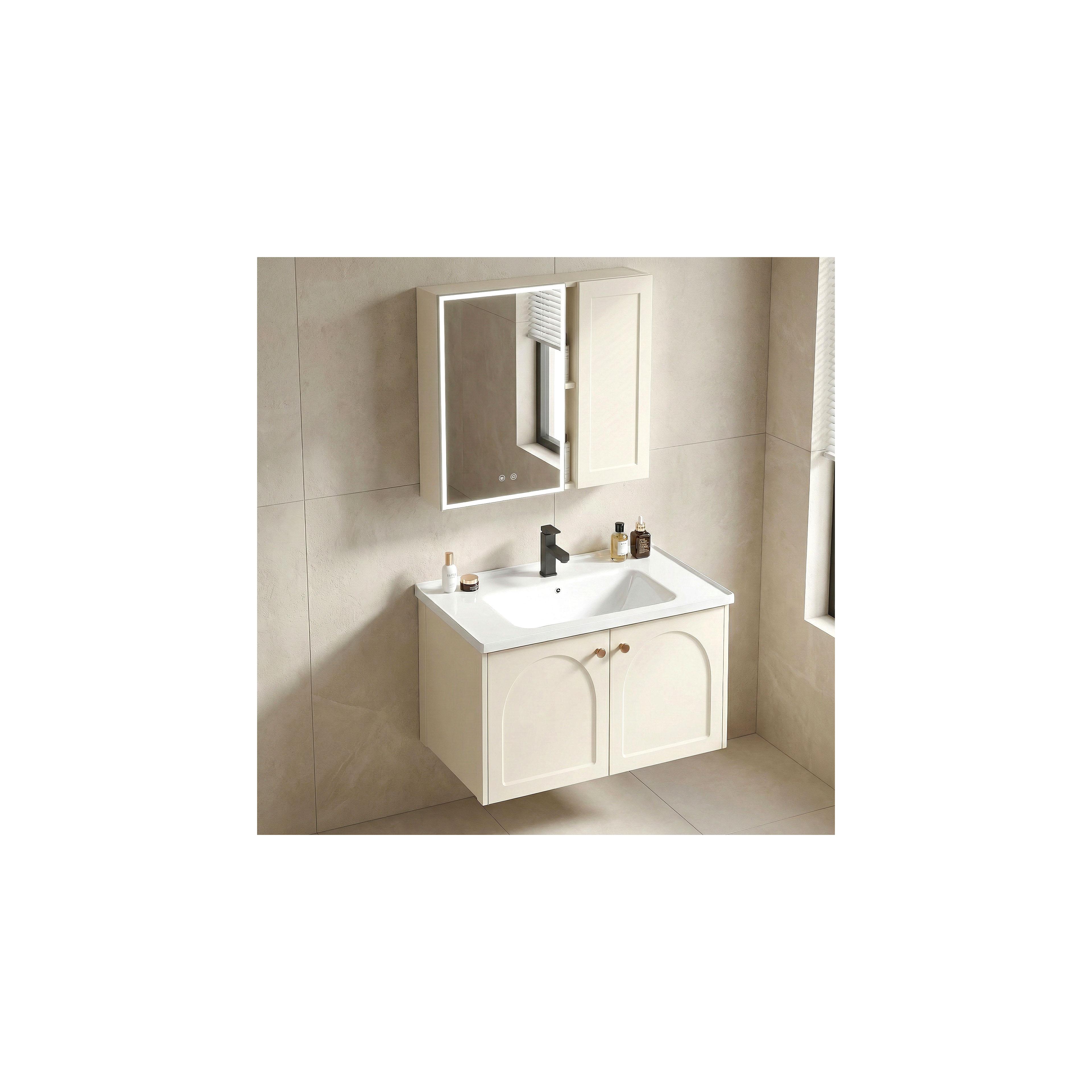 Bathroom furniture set with washbasin Denver 60cm Creme