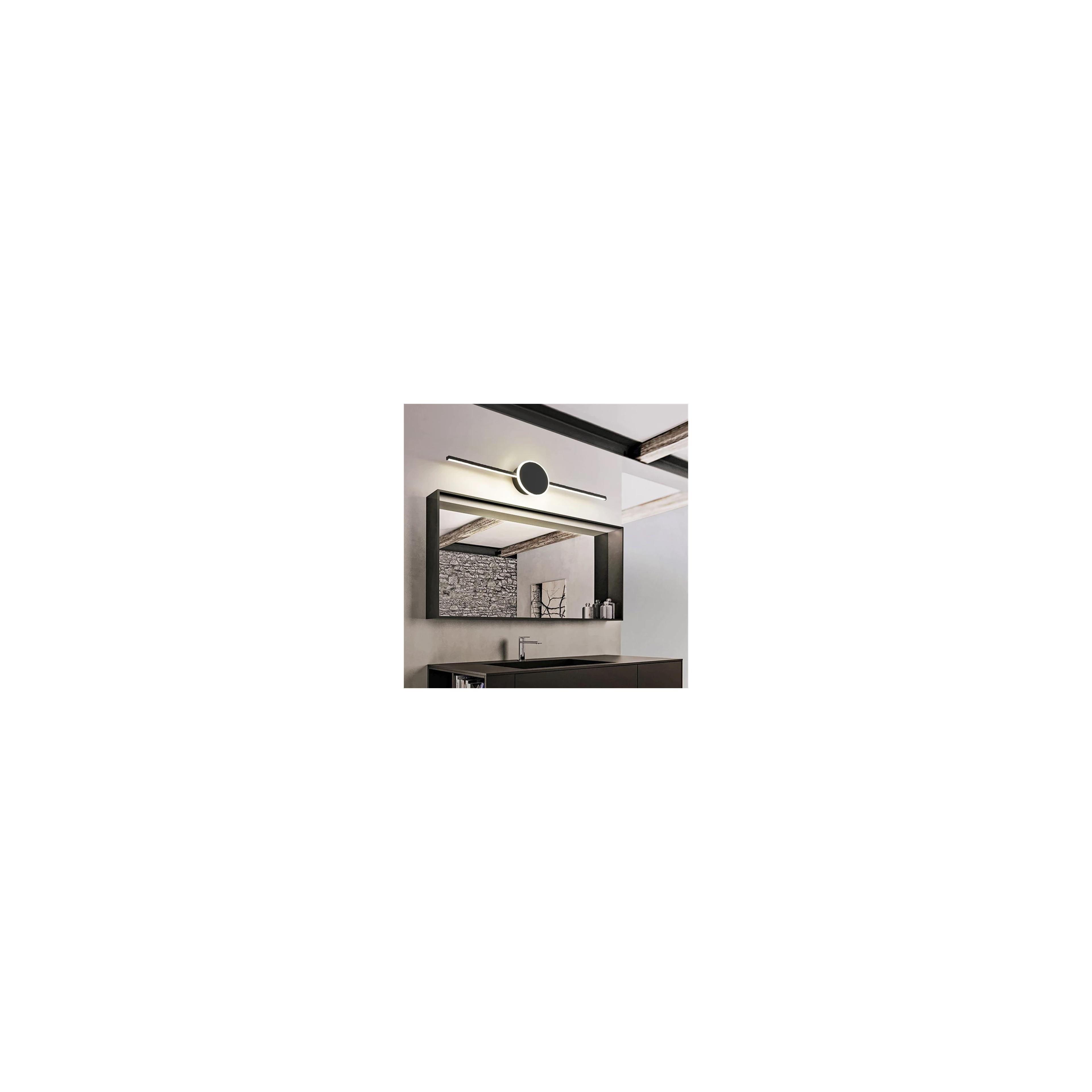 APLICA de baie LED pentru oglinda 80CM APP850-1W ROUND BLACK