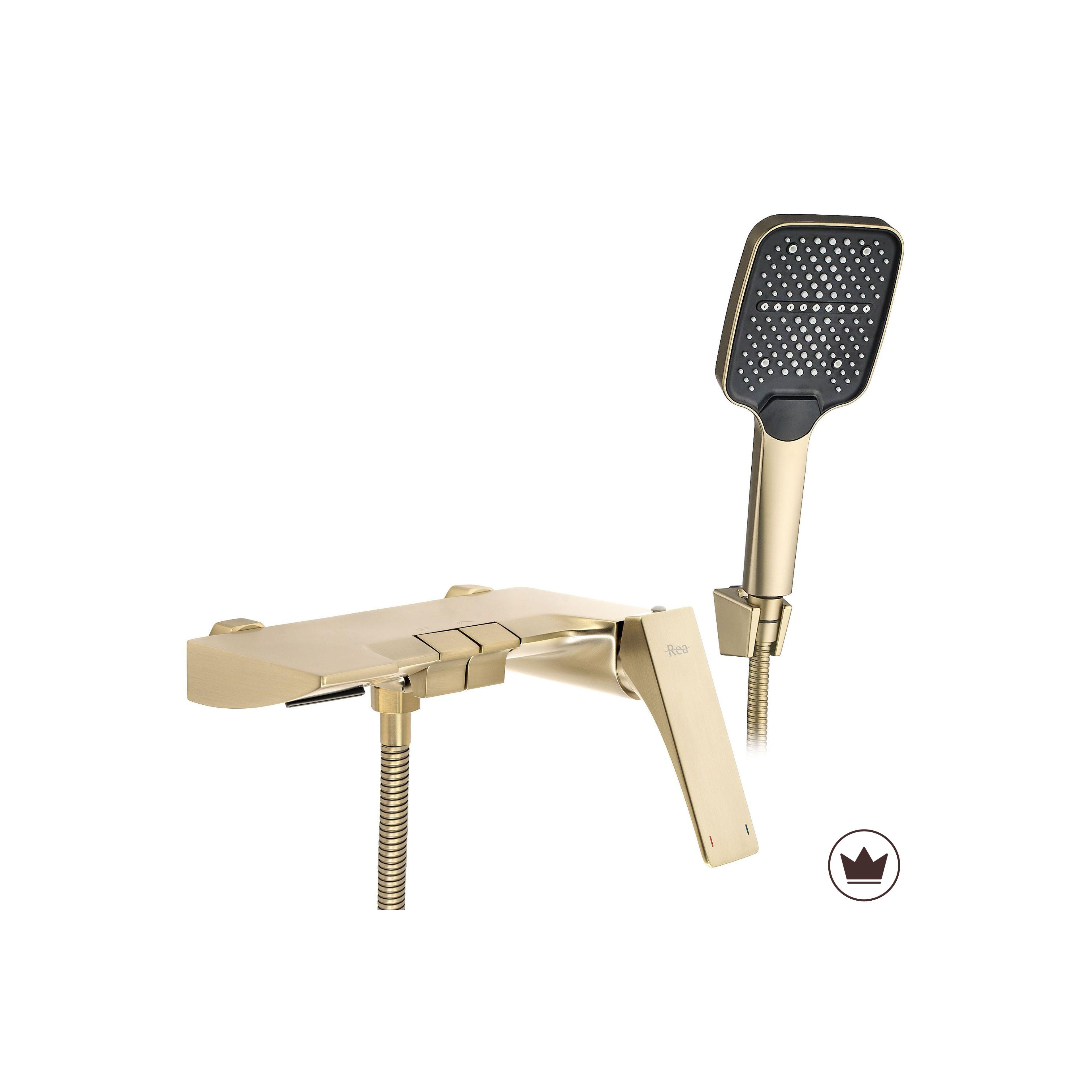 Wannenarmatur PREMIUM REA Joe Brush Gold
