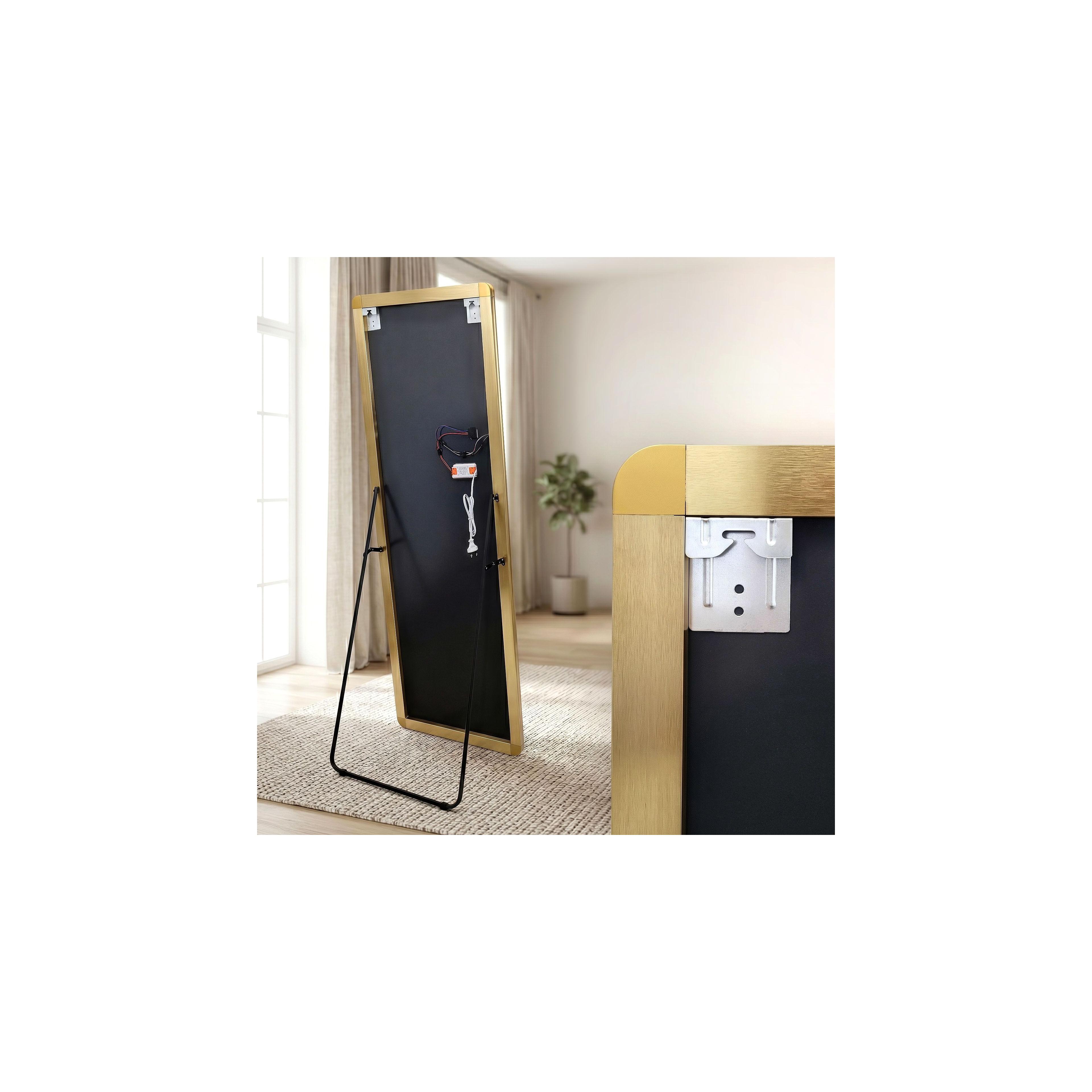 LED-SPEGEL Classico 60x170cm Brush Gold