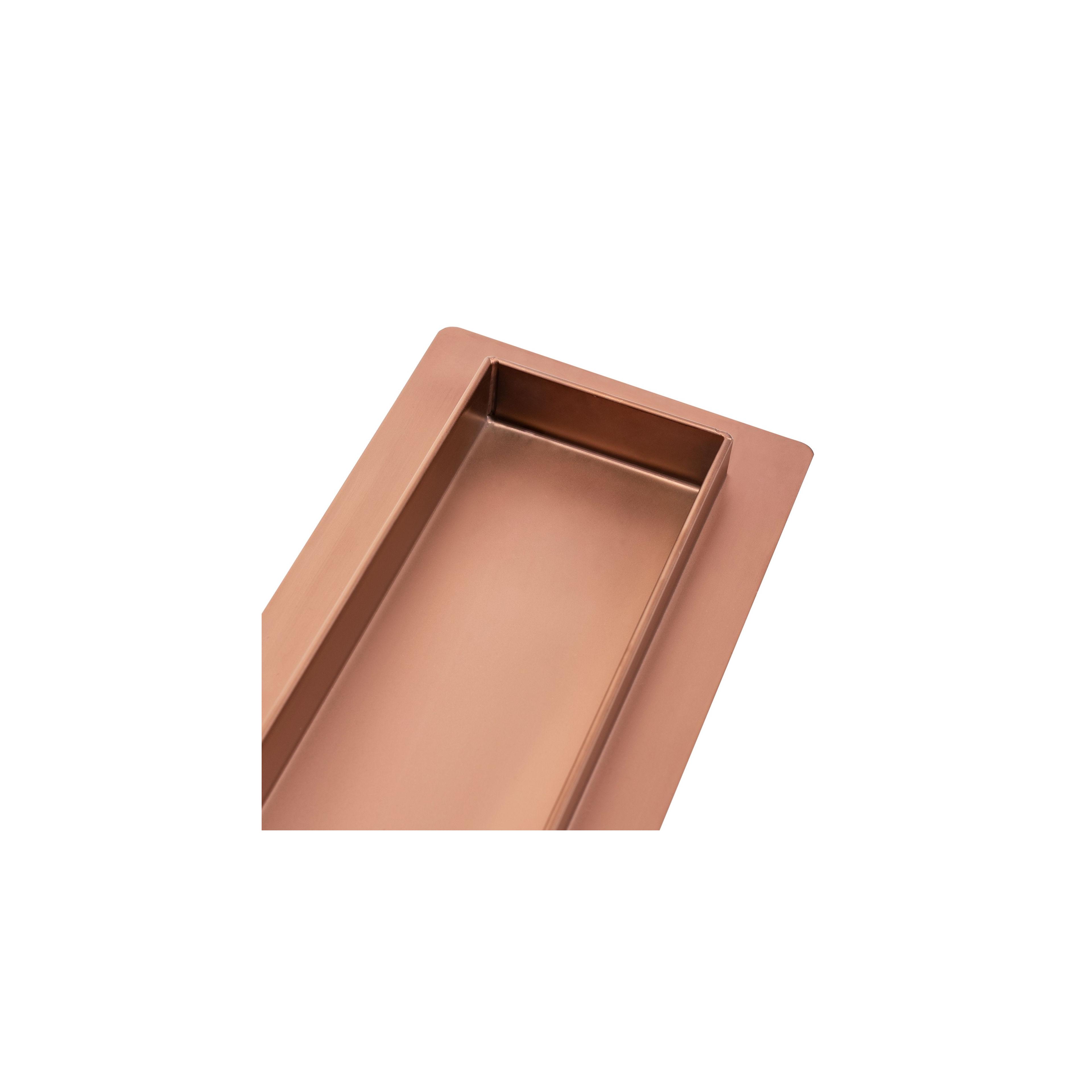 Drain linéaire Rea Pure Neo brushed copper 70