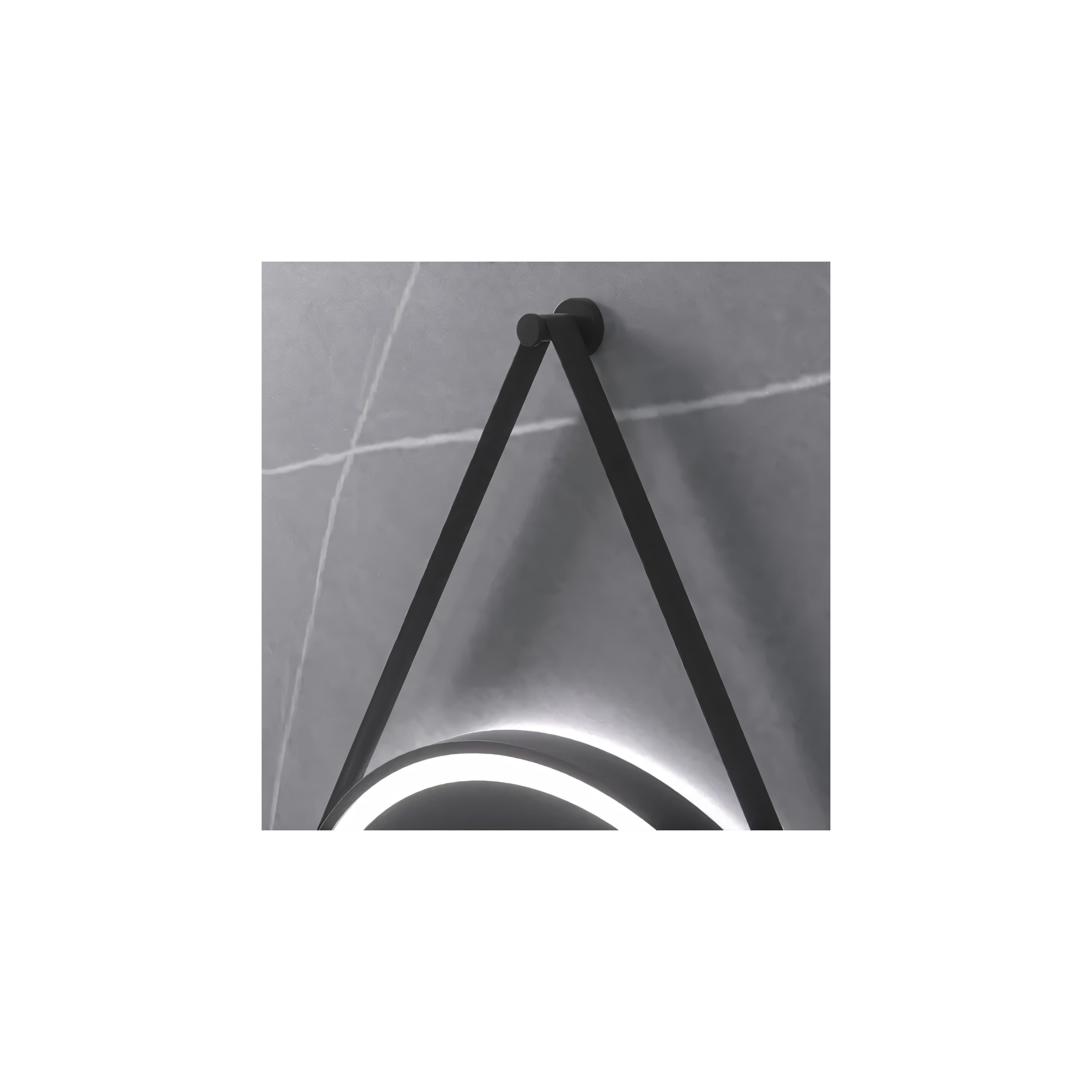 Round LED Mirror Hanging on Strap 70 cm 104