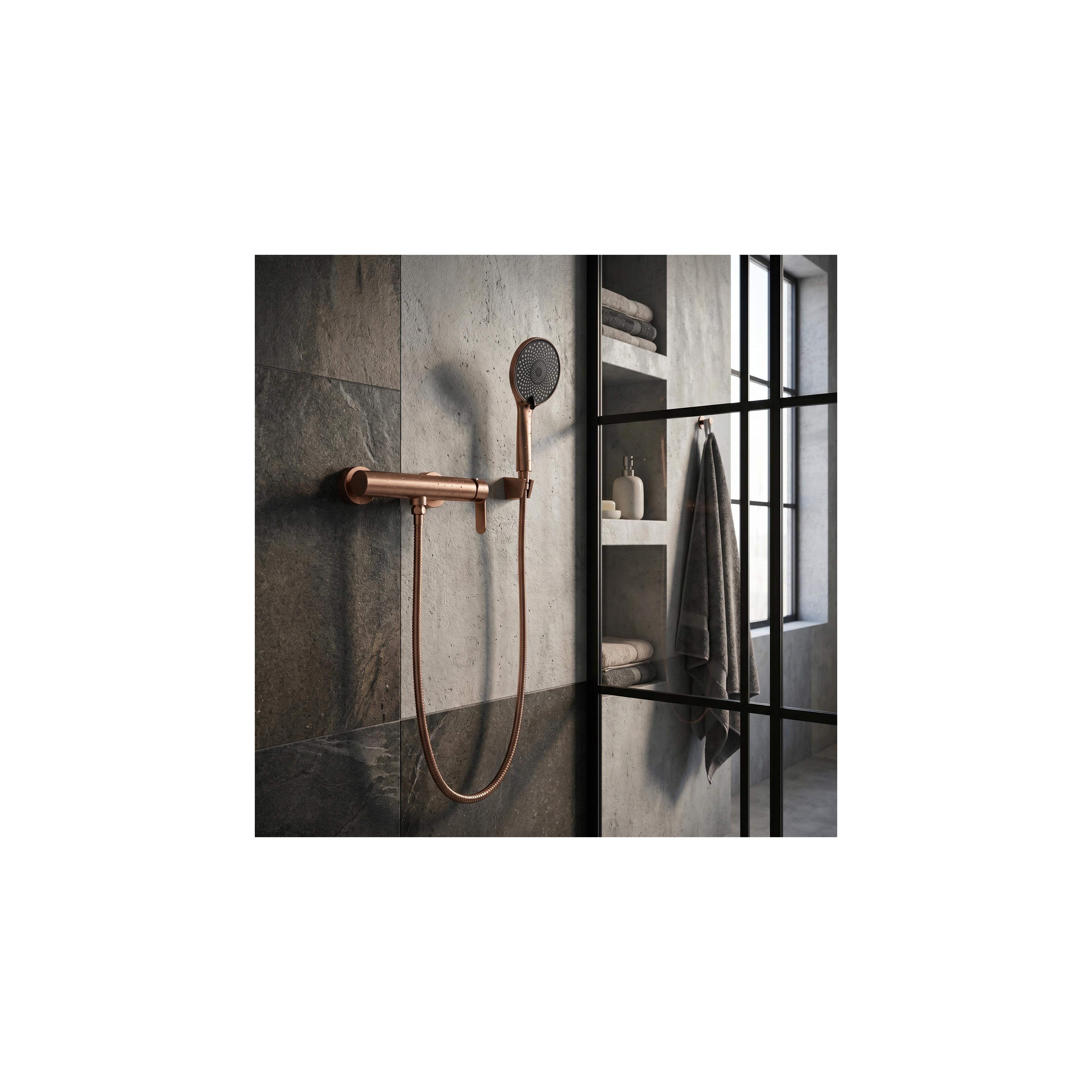 Baterie de duș REA Arcos Brush Copper