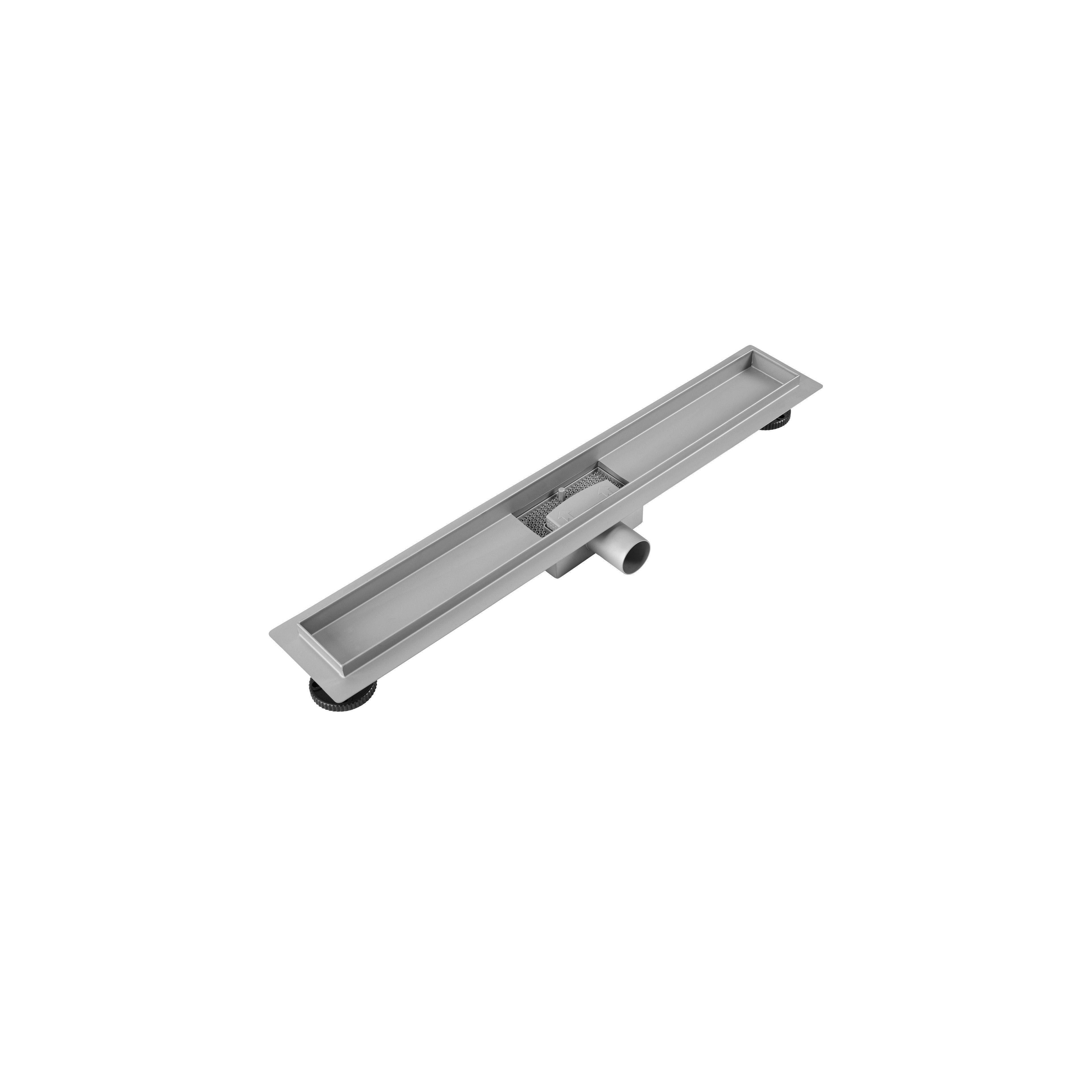 Linear drainage Rea Neox BRUSH NICKEL 90