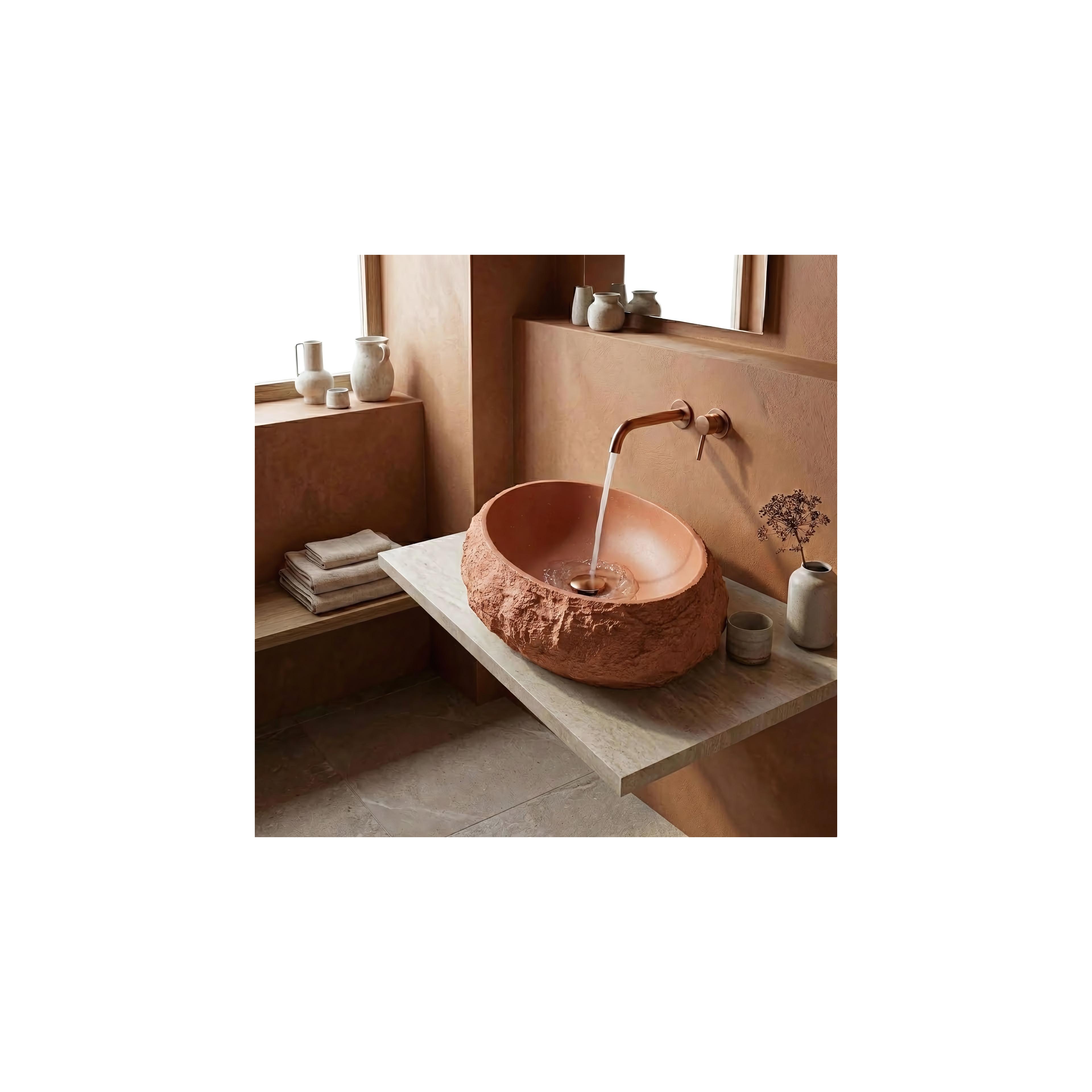 Vasque à poser Rea Mika Terracotta