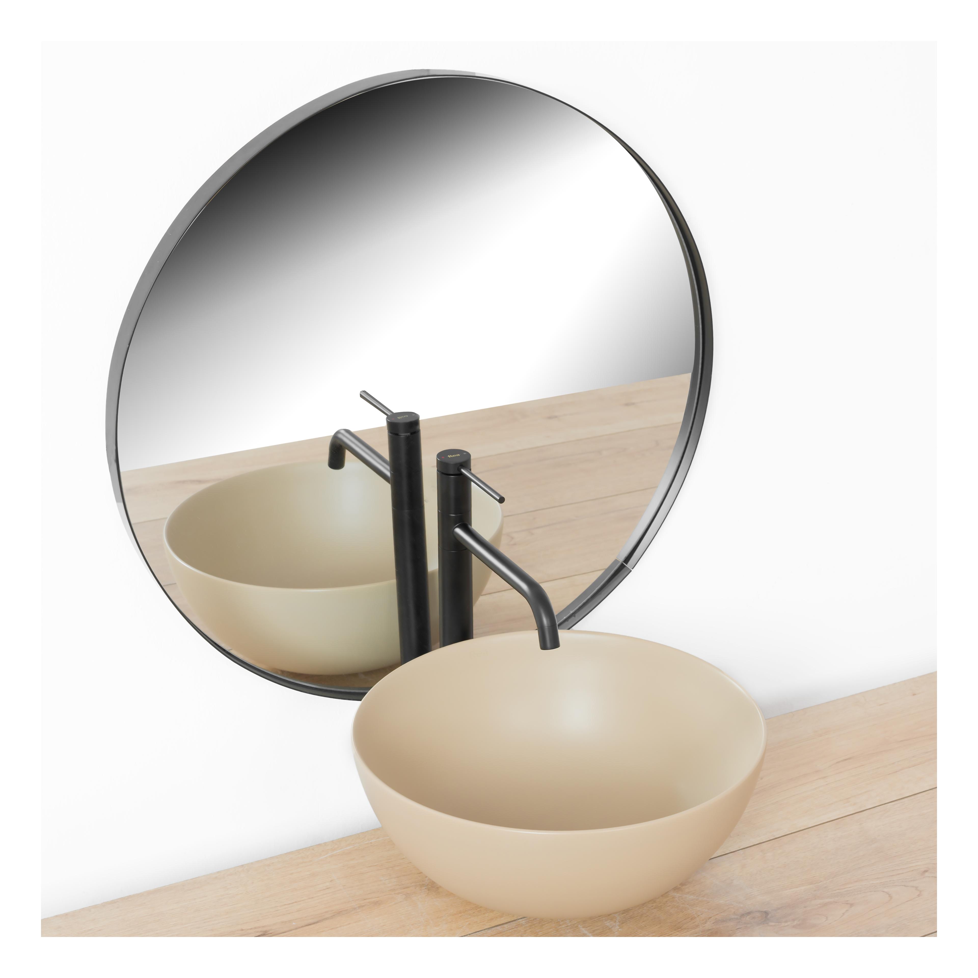 Baterie pentru baie REA Lugano Slim Black High