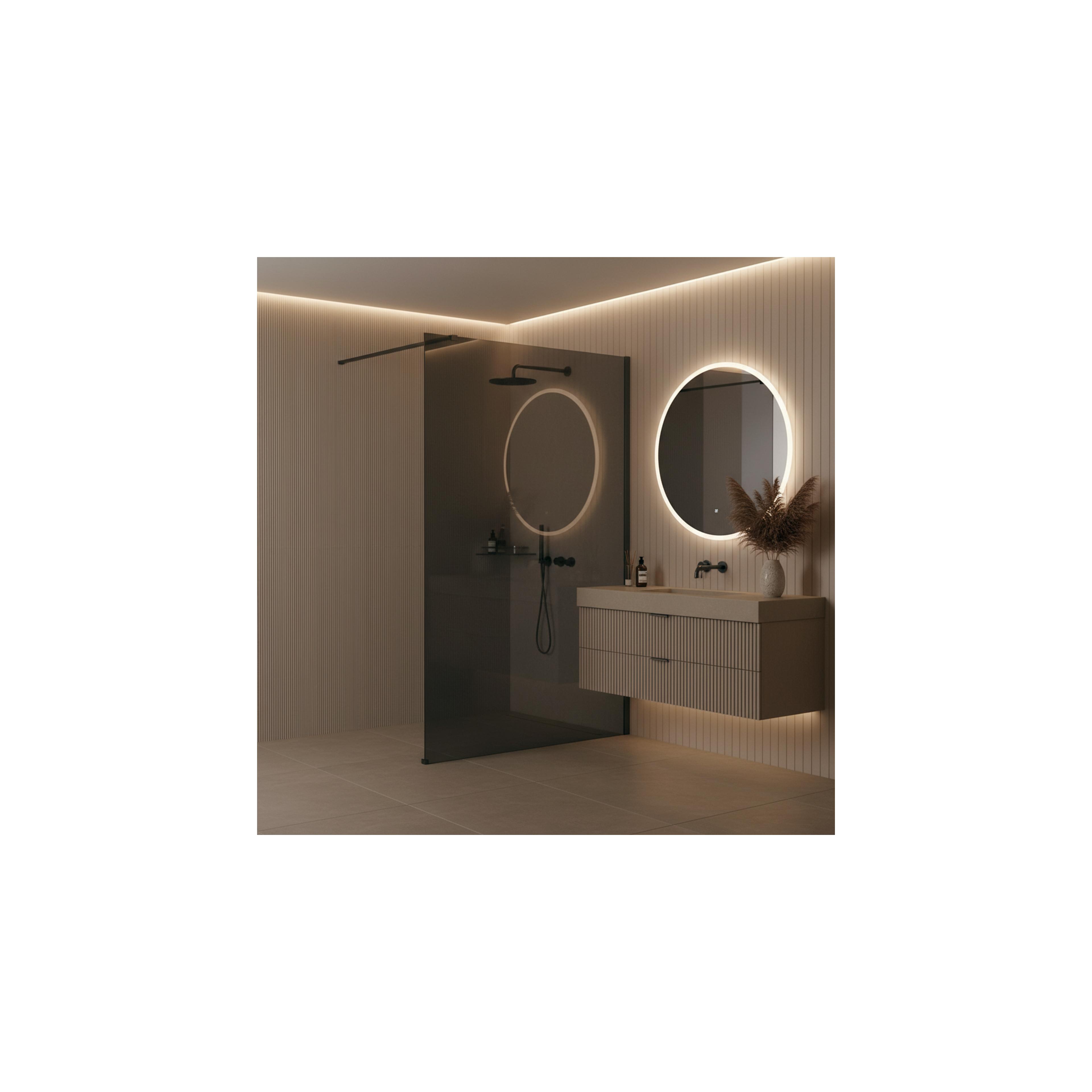 Kabina prysznicowa Walk-In Rea Flexi Grey / Tytan 110