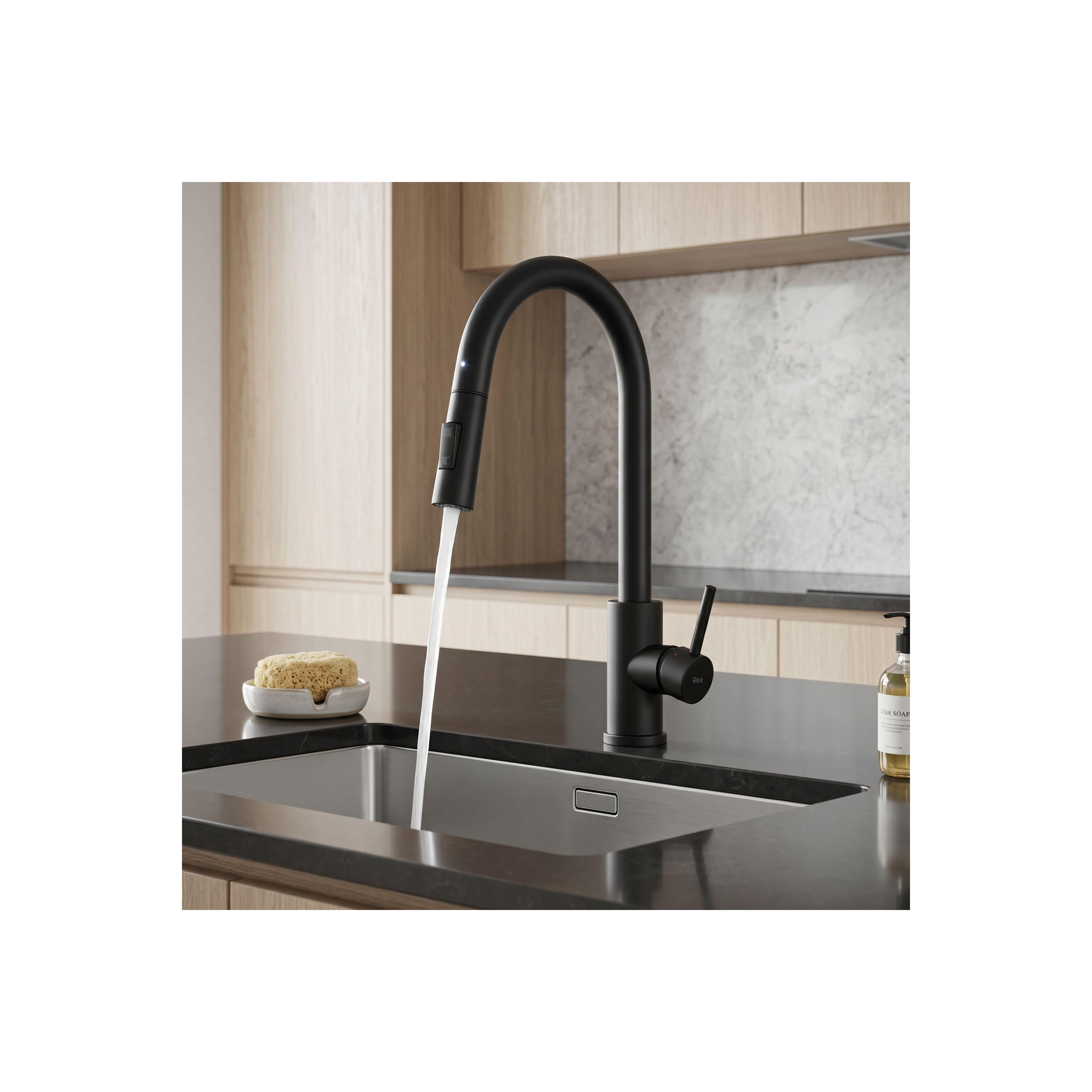 Kitchen faucet Fresh Touch Black Matt