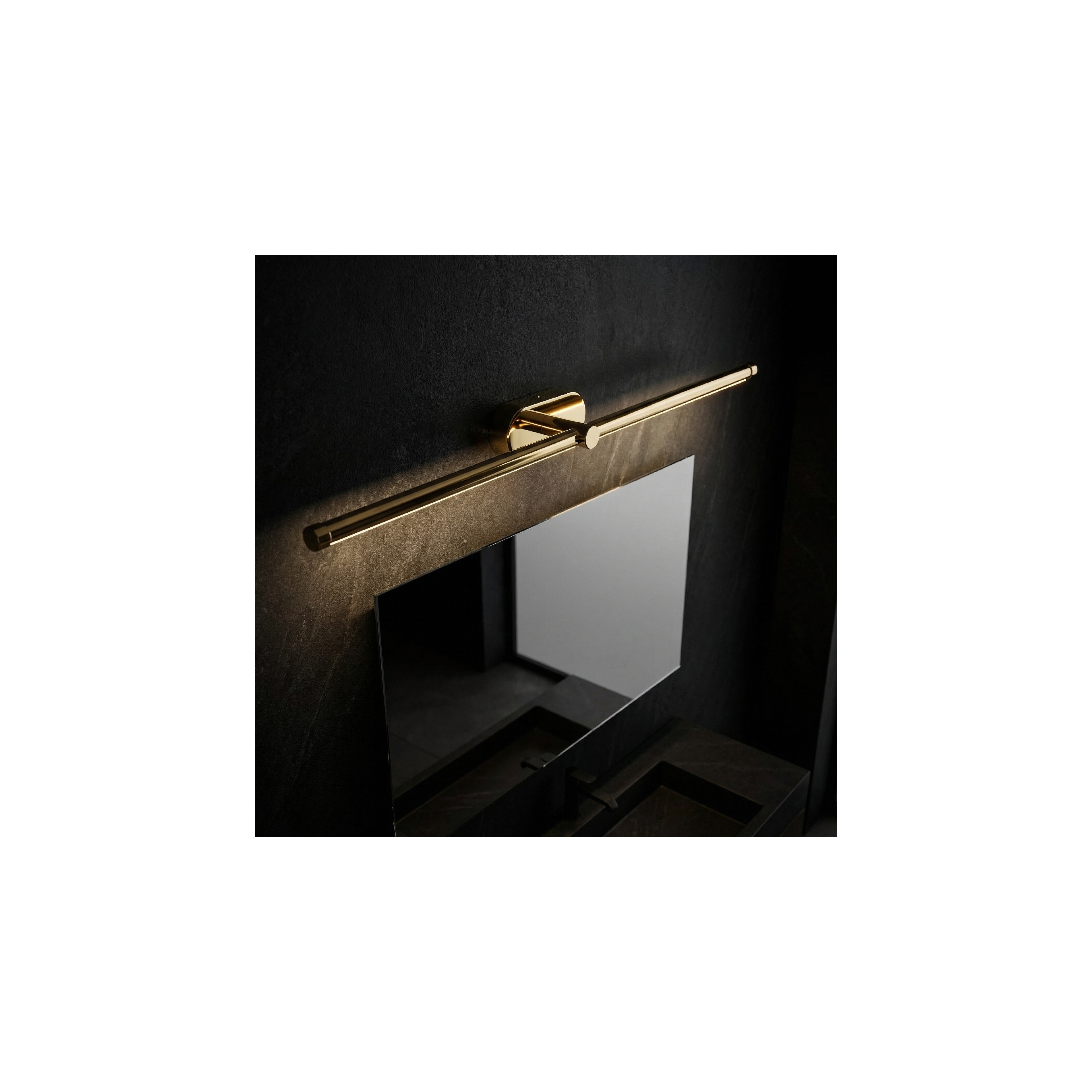 Kopalniška stenska LED svetilka APP1891-1W 80 cm GOLD