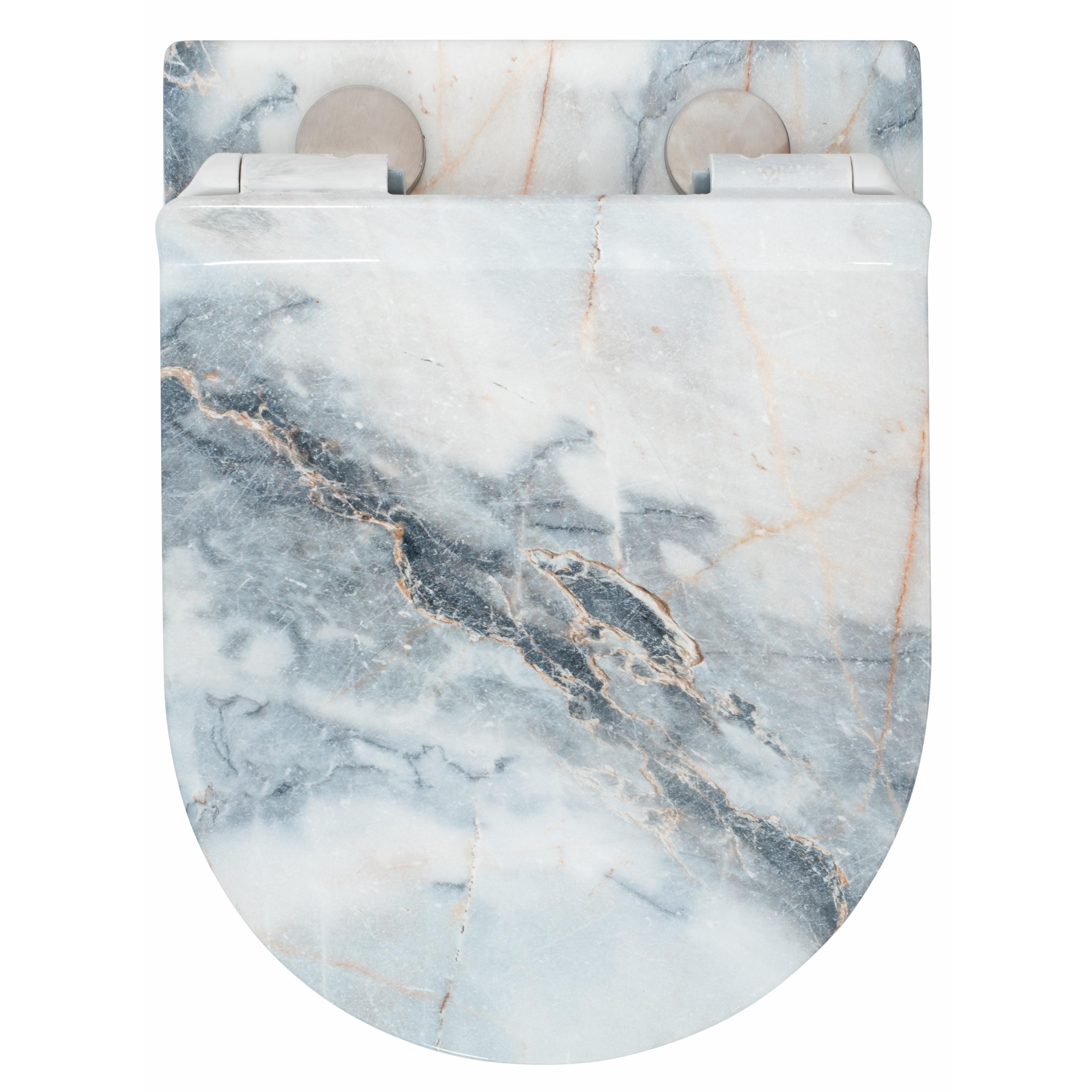 Тоалетна чиния Rea Carlos Slim Granit Shiny N