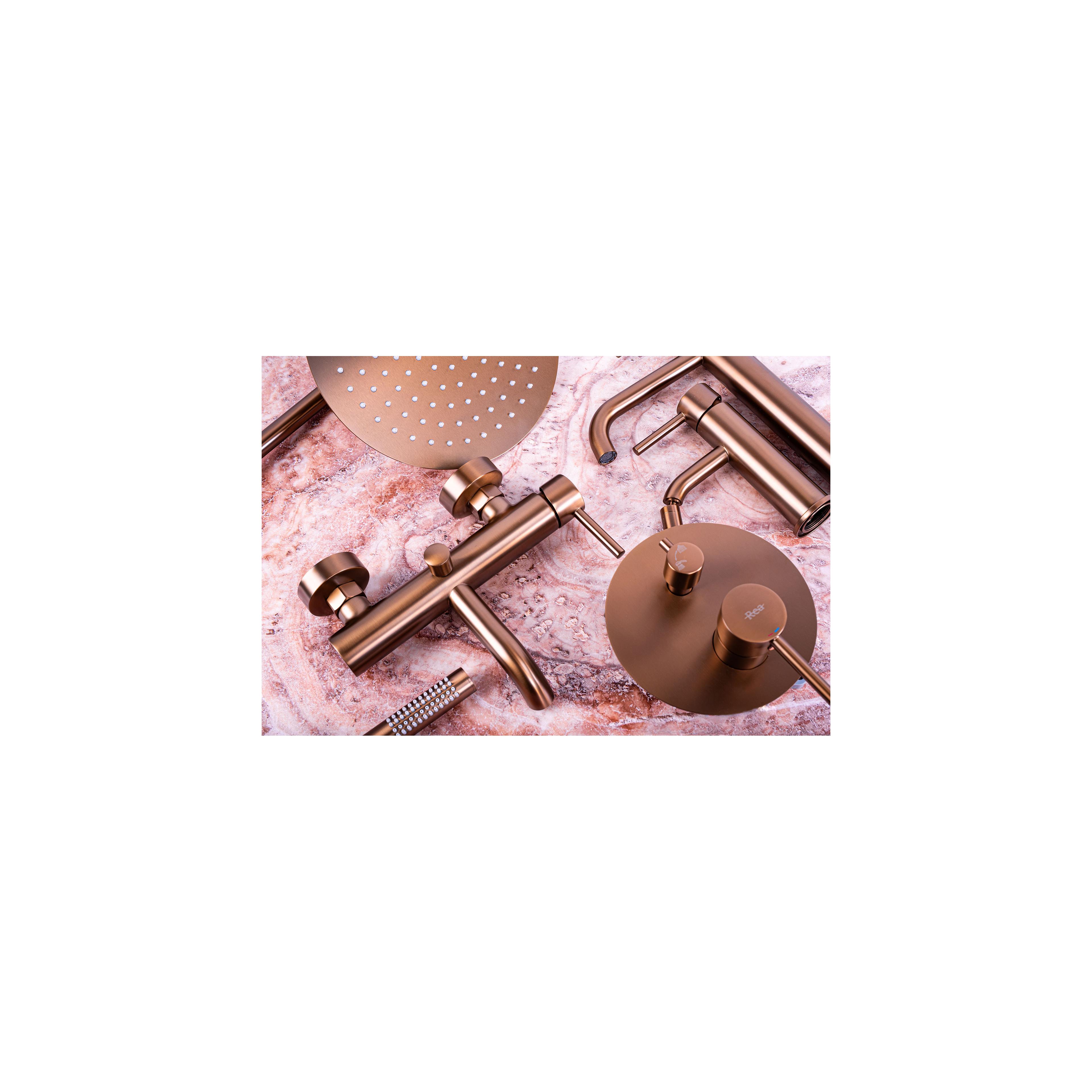 Rea Lungo paslēpts dušas komplekts Copper Brush + BOX