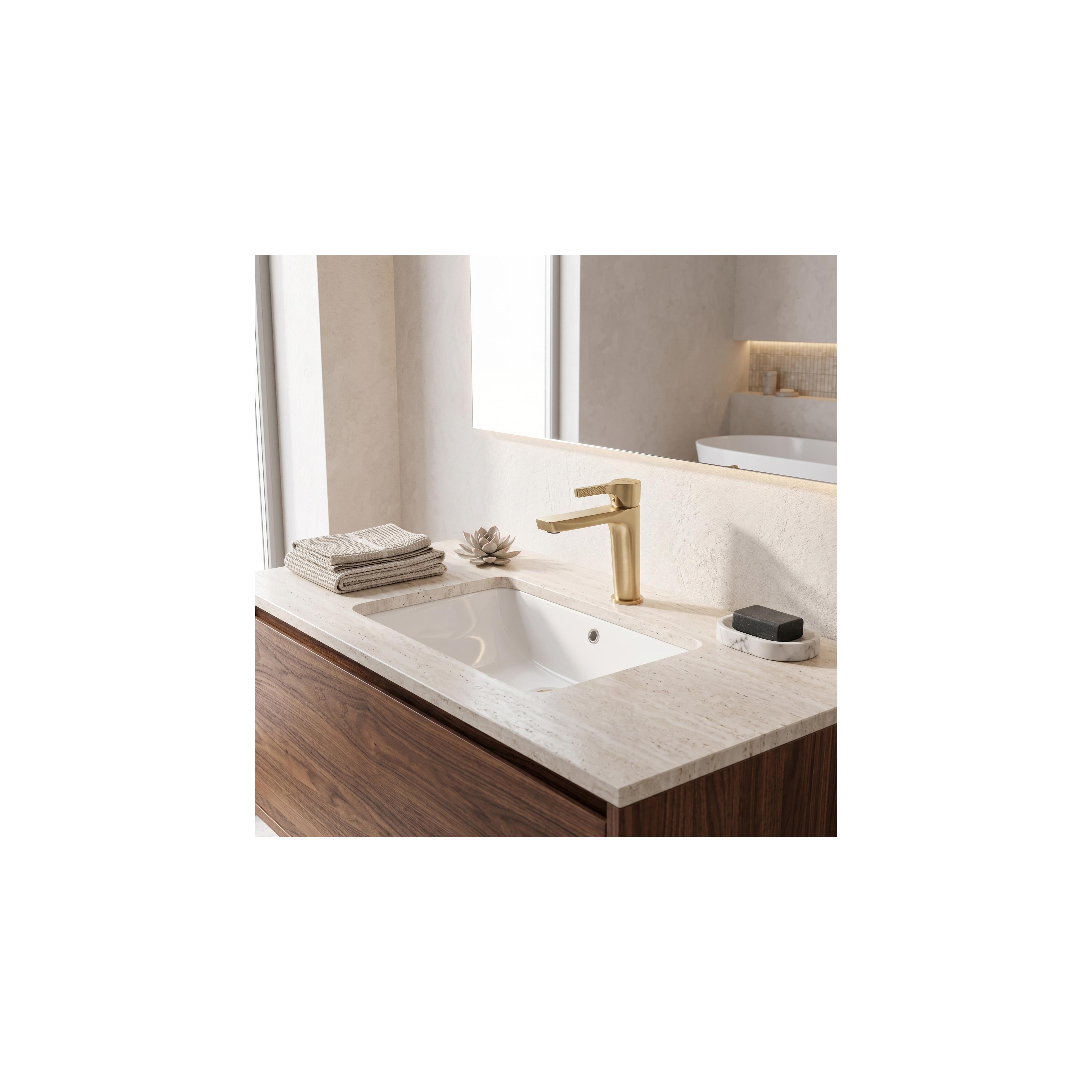 Robinet de lavabo PREMIUM Rea Maxim Brush Gold Low