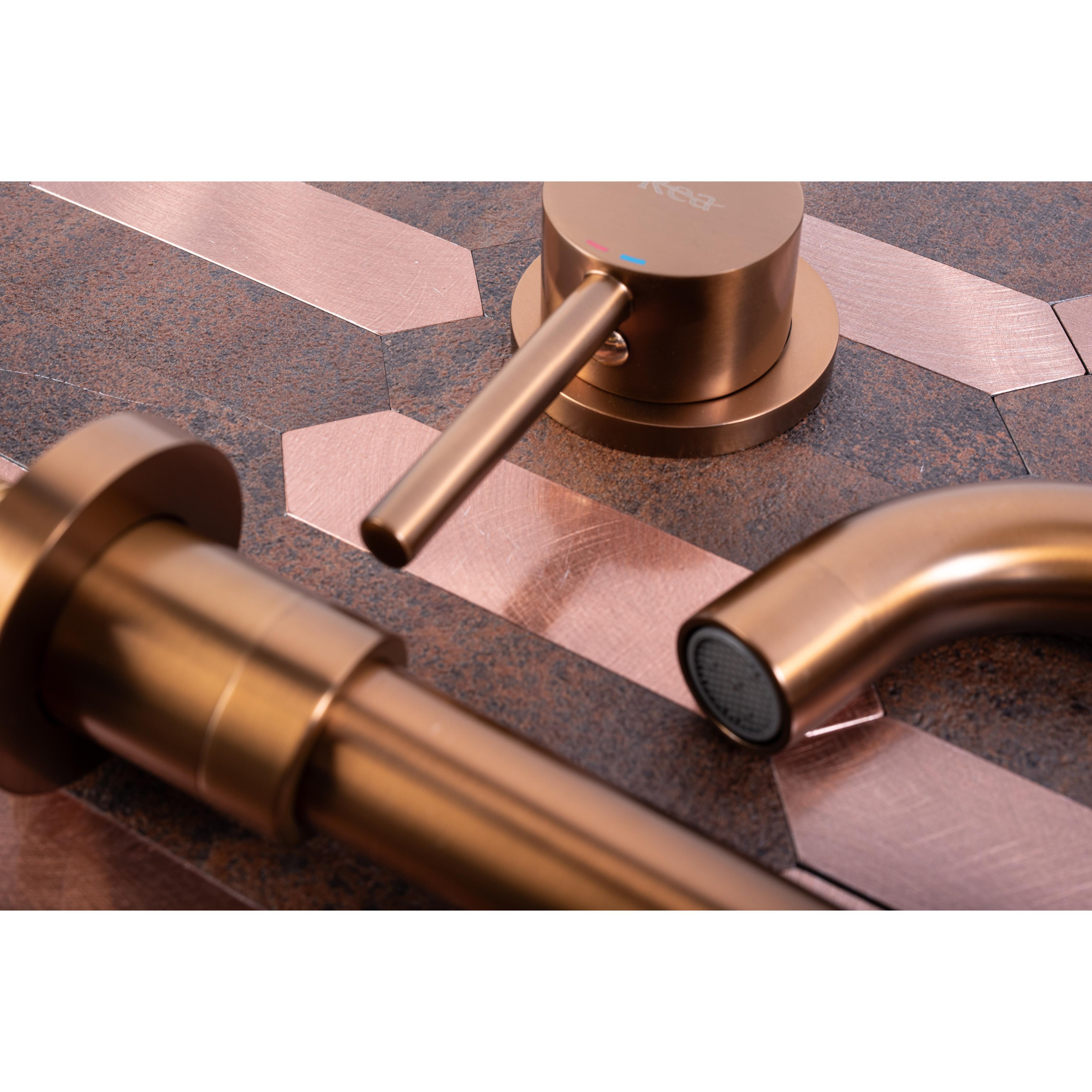 Robinet encastré Rea Lungo Copper Brush + BOX
