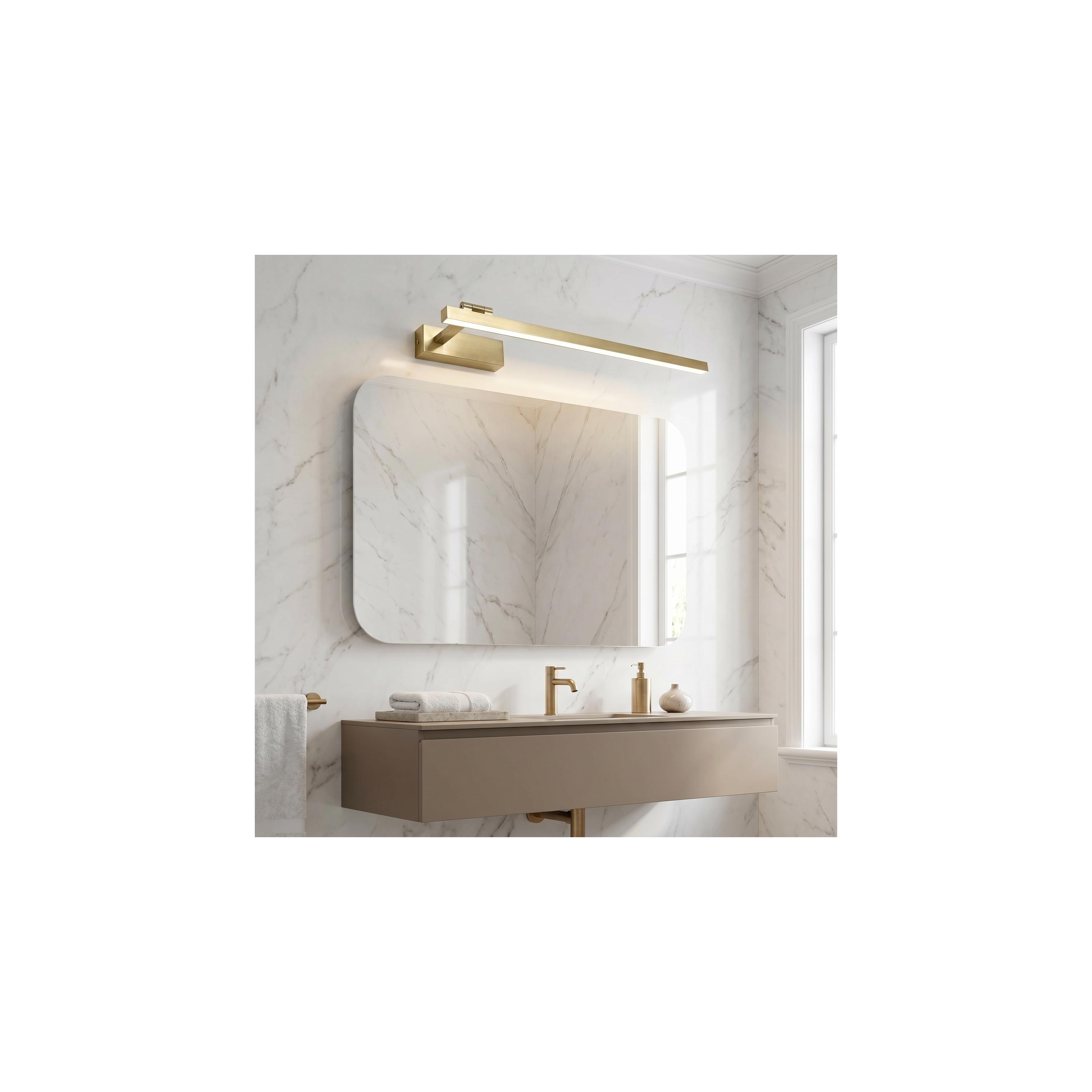 Vannitoa seina LED-valgusti SWE032-1W 60cm BRUSH GOLD