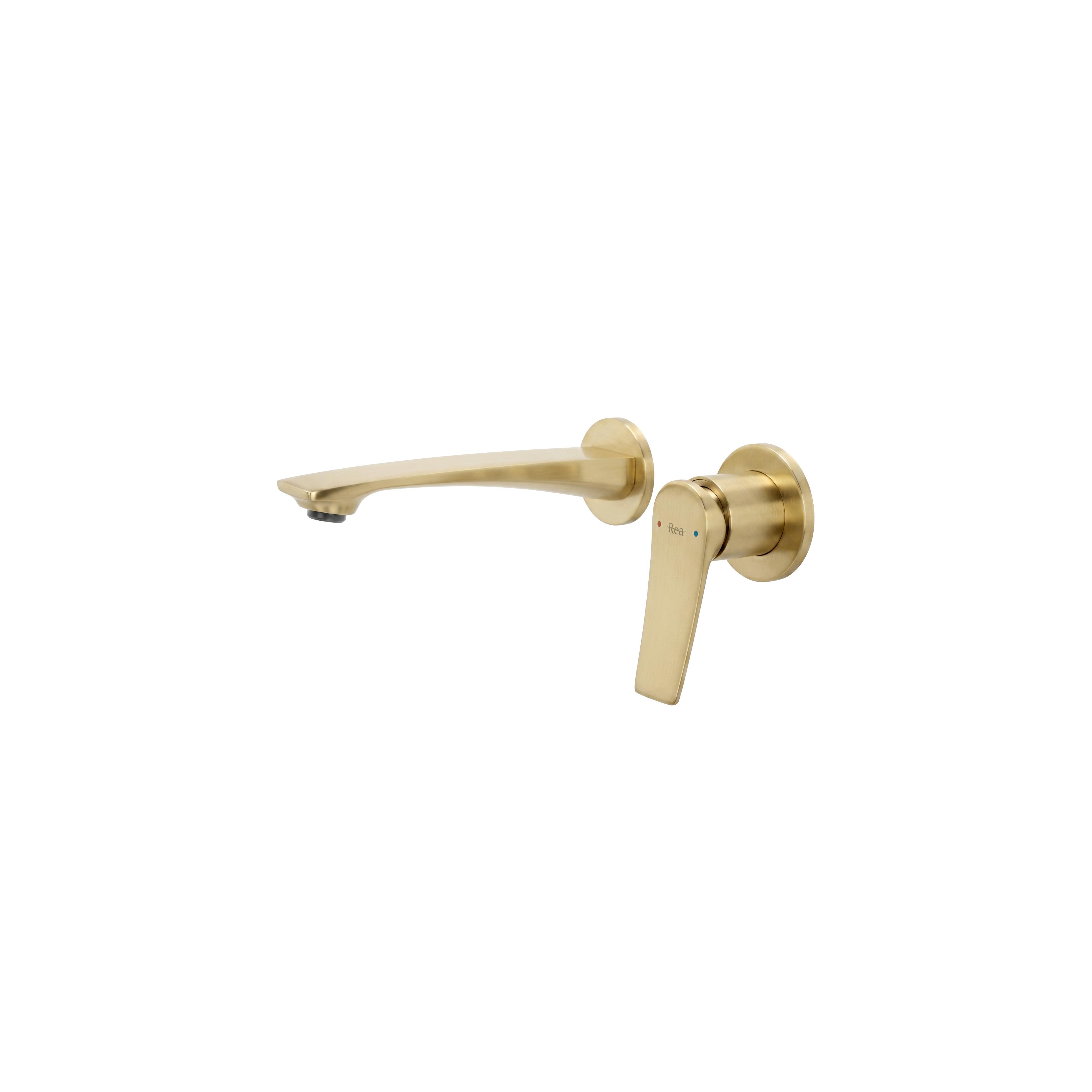 Mitigeur de lavabo encastrable REA VISION Brush Gold + BOX