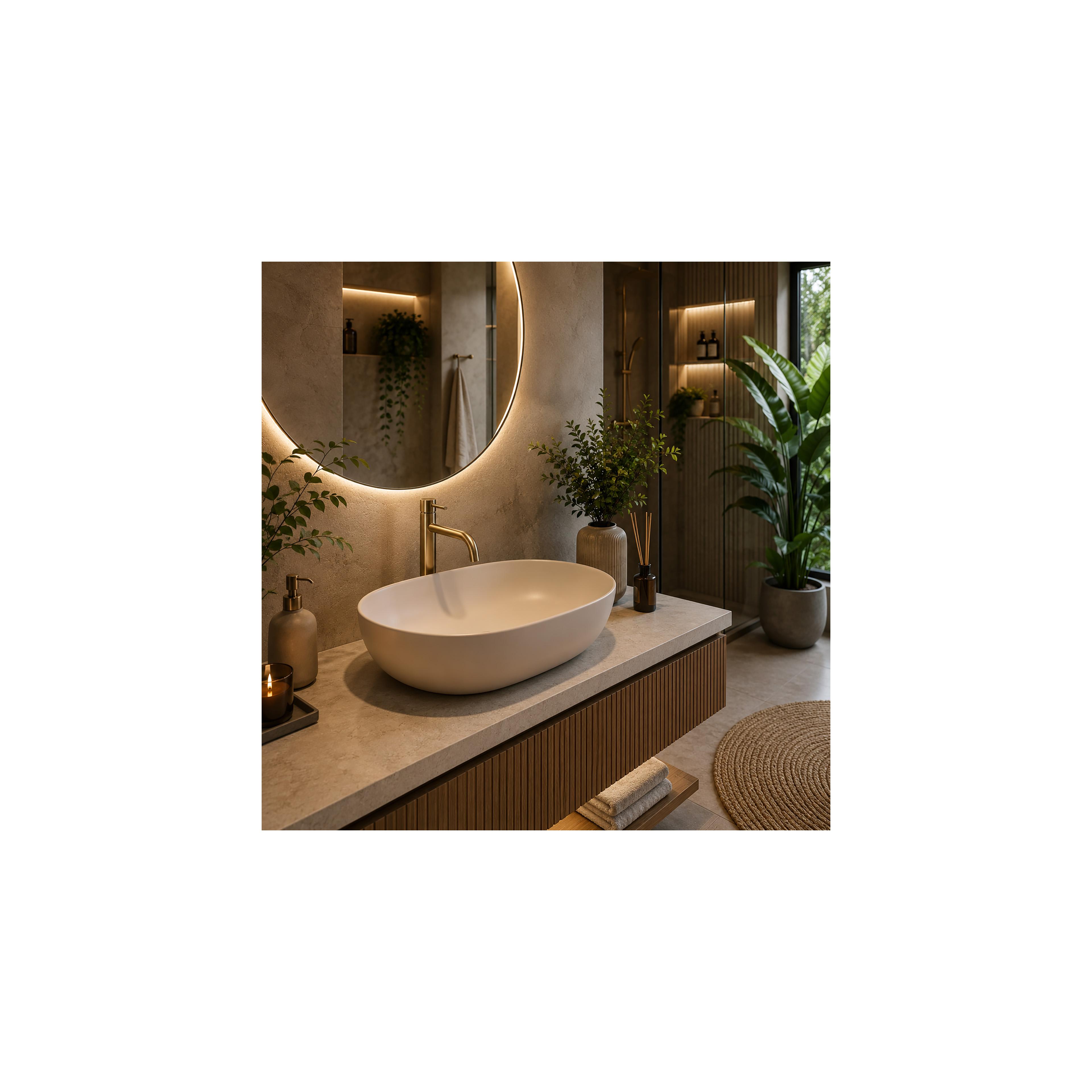 Aufsatzwaschbecken Rea CLEO 61 BEIGE MATT