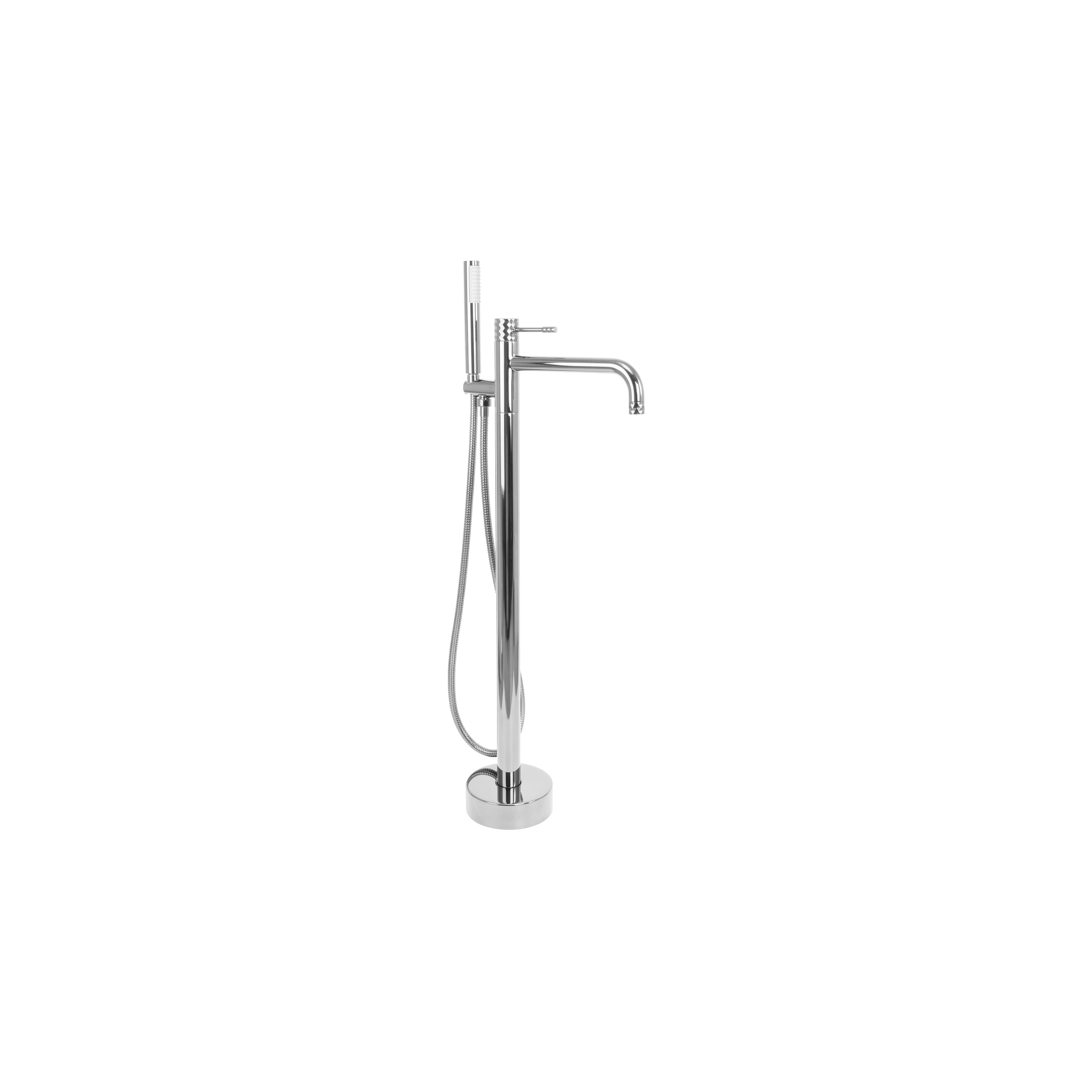 Vloeren  badmengkraan Rea Lungo Diamond Chrome