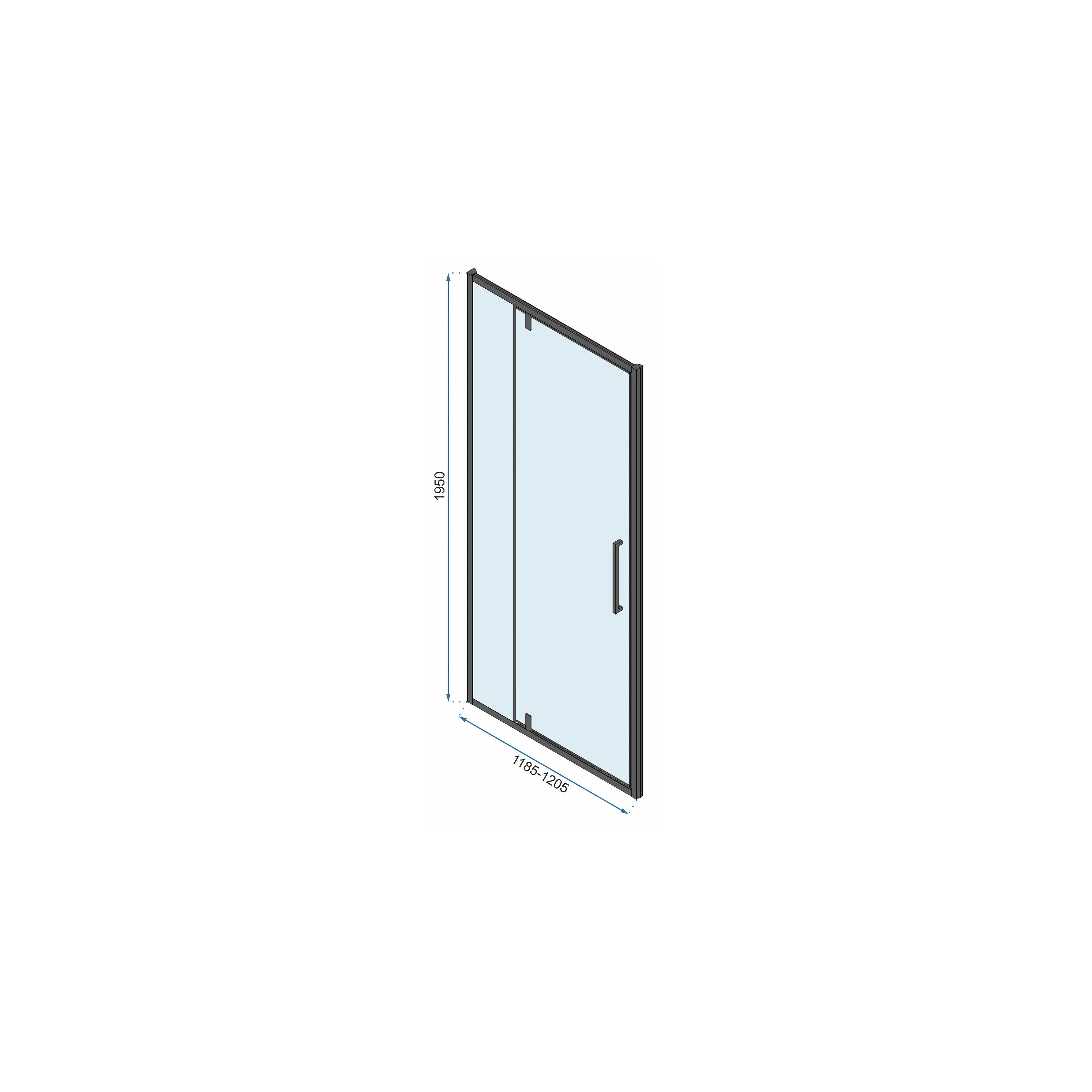 Cabina dus REA Rapid Swing Chrome