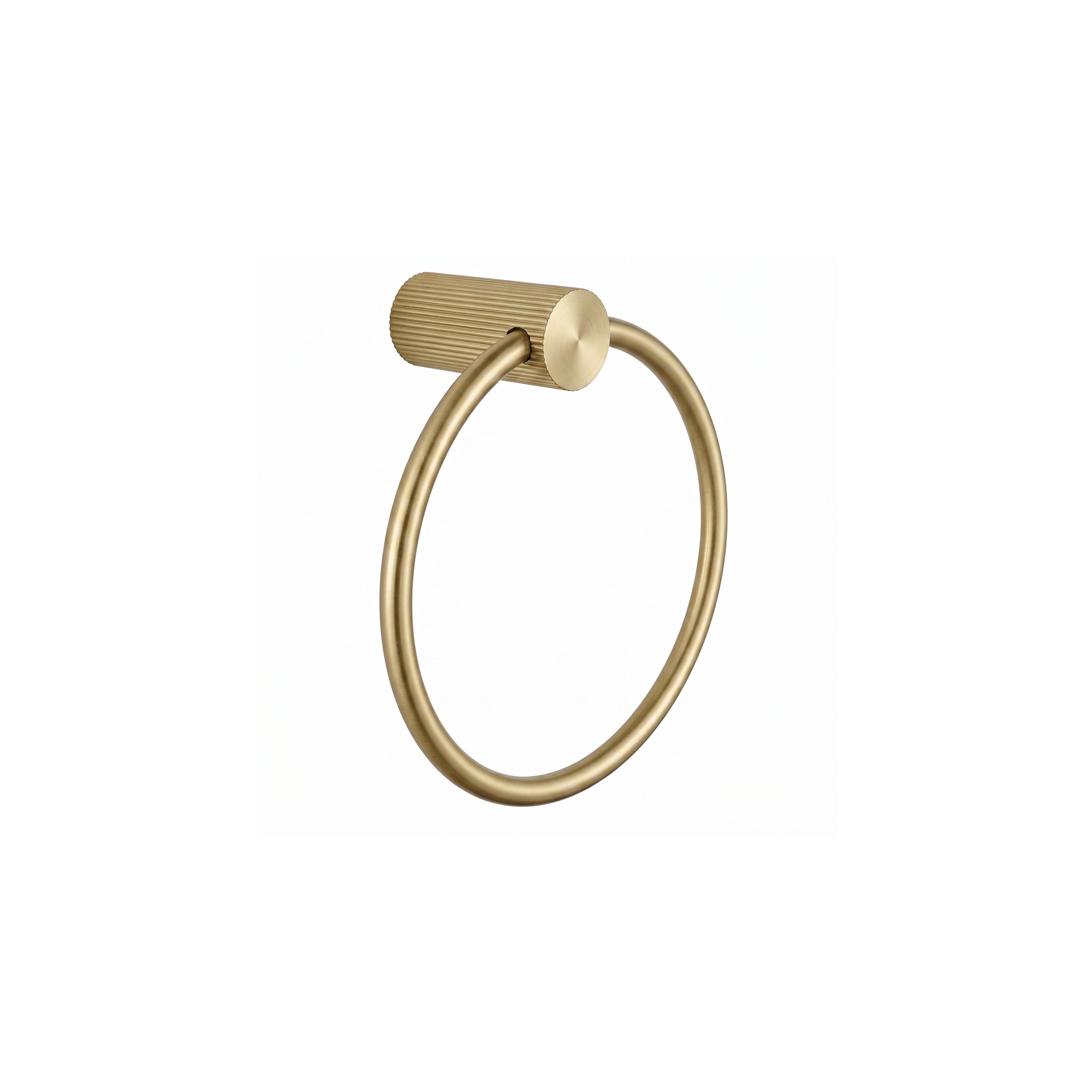 Kupatilski vješalica Ring 64106 SOLO Brush Gold