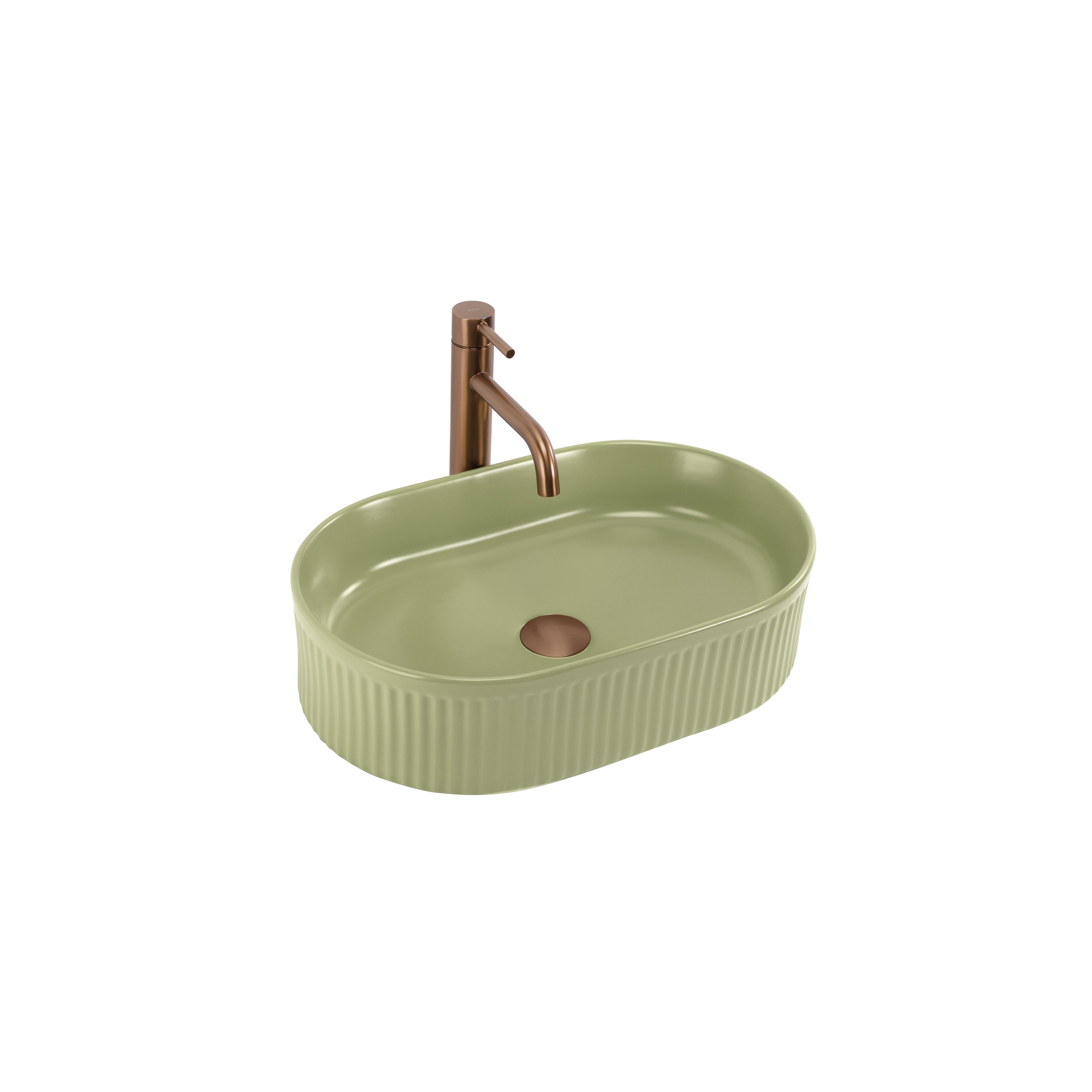 Countertop washbasin Rea Vanda Pistachio Matt