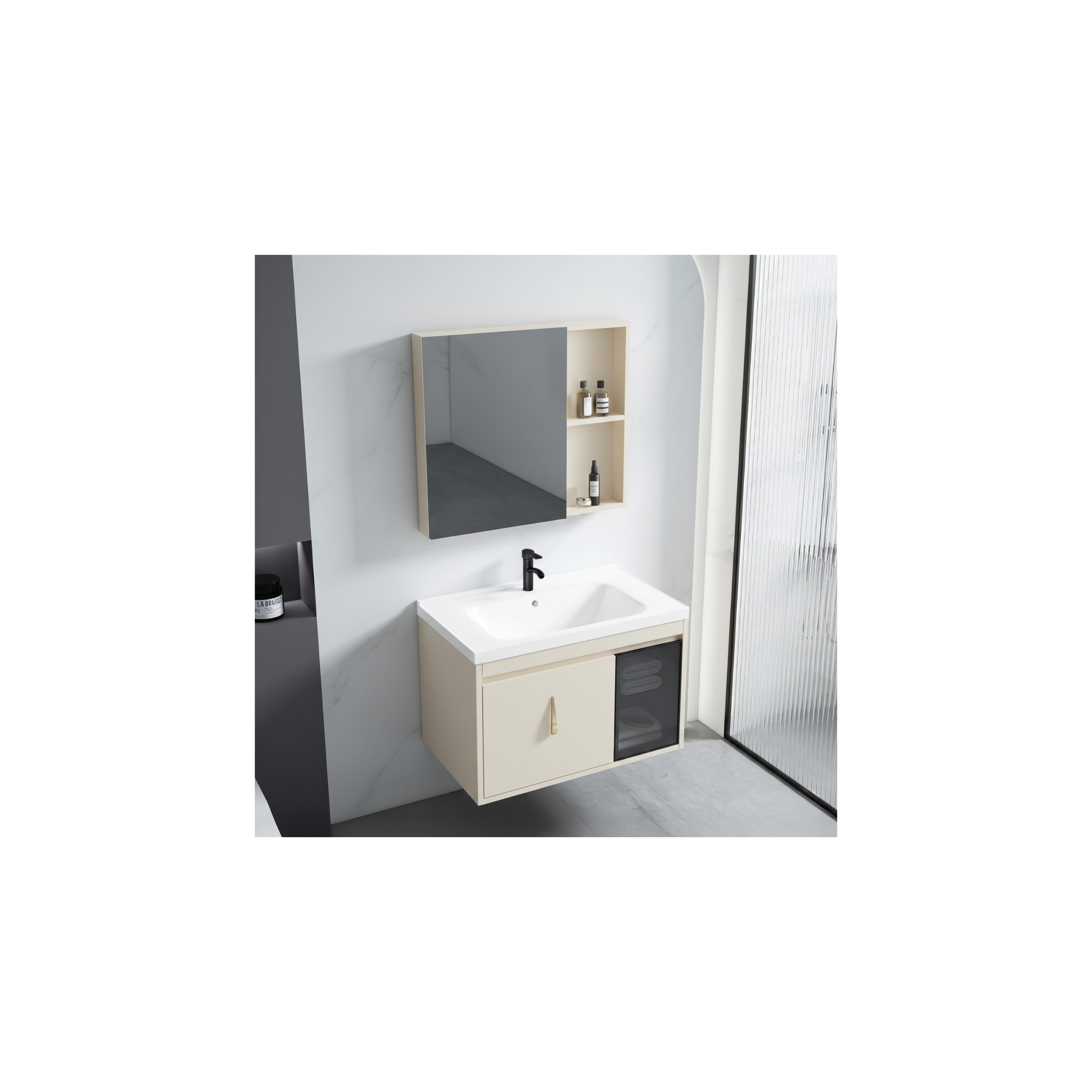 Bathroom furniture set with washbasin Paris 60cm Beige