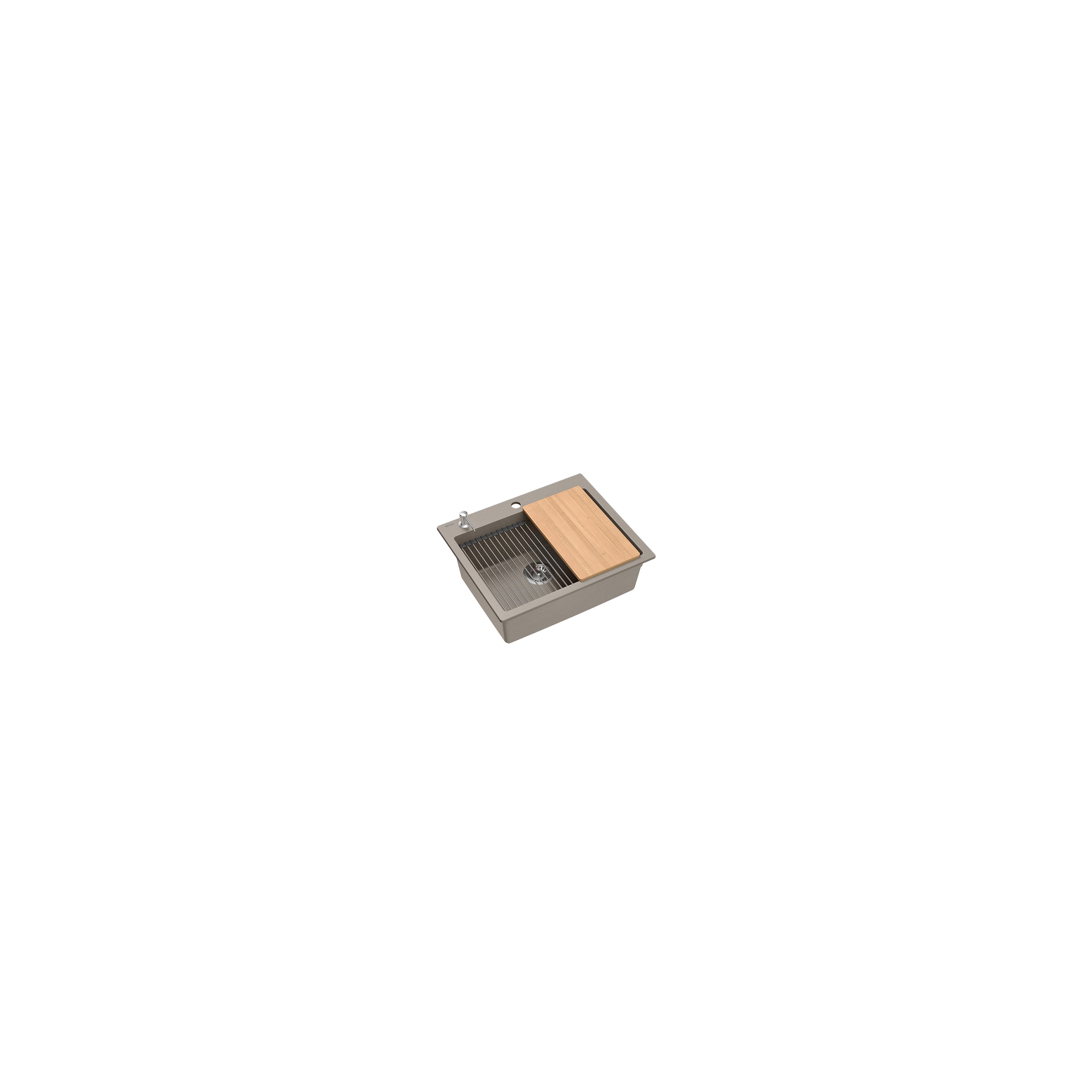 évier en granit KURT 110 WORKSTATION BEIGE