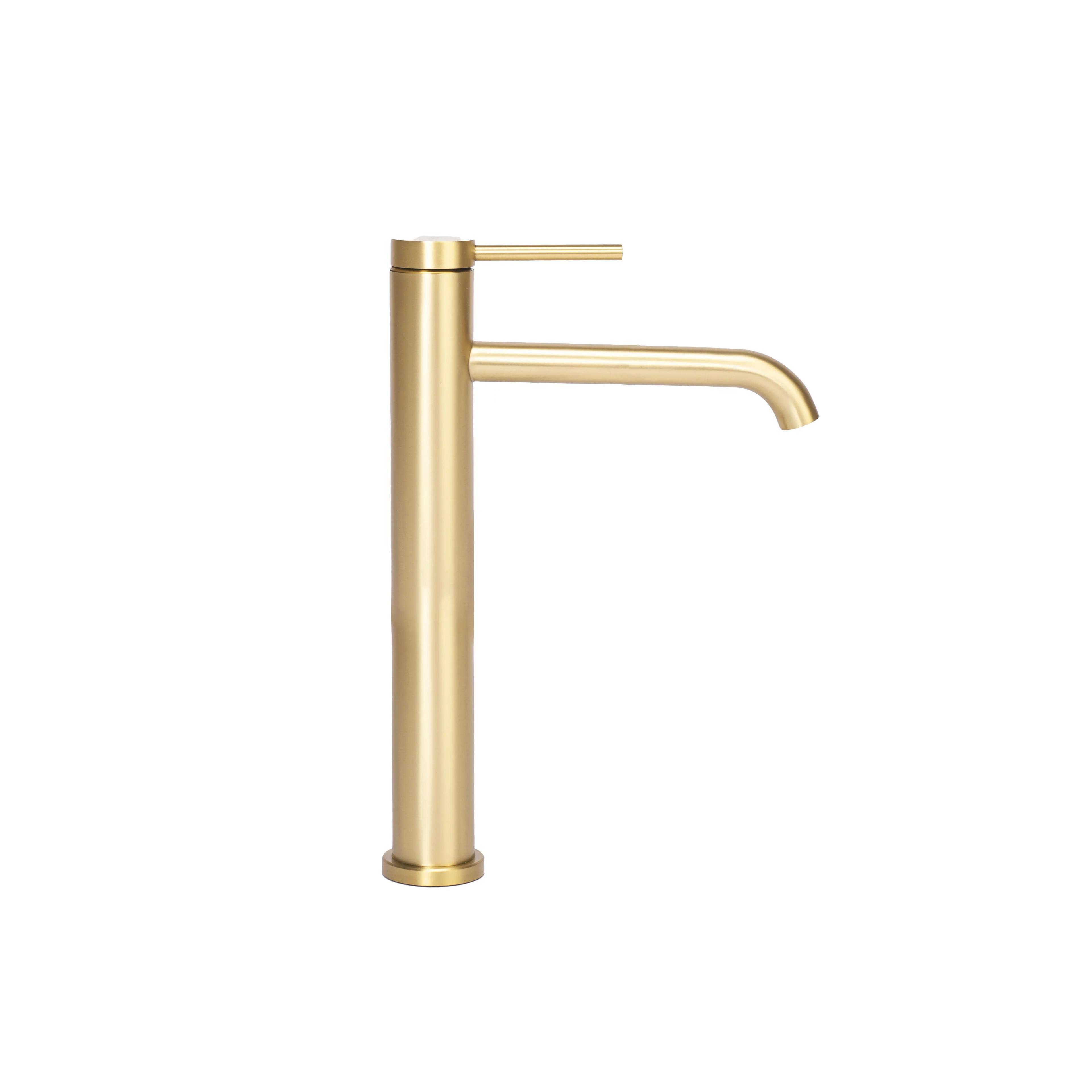 Wastafelkraan Rea Clif Gold Brush High