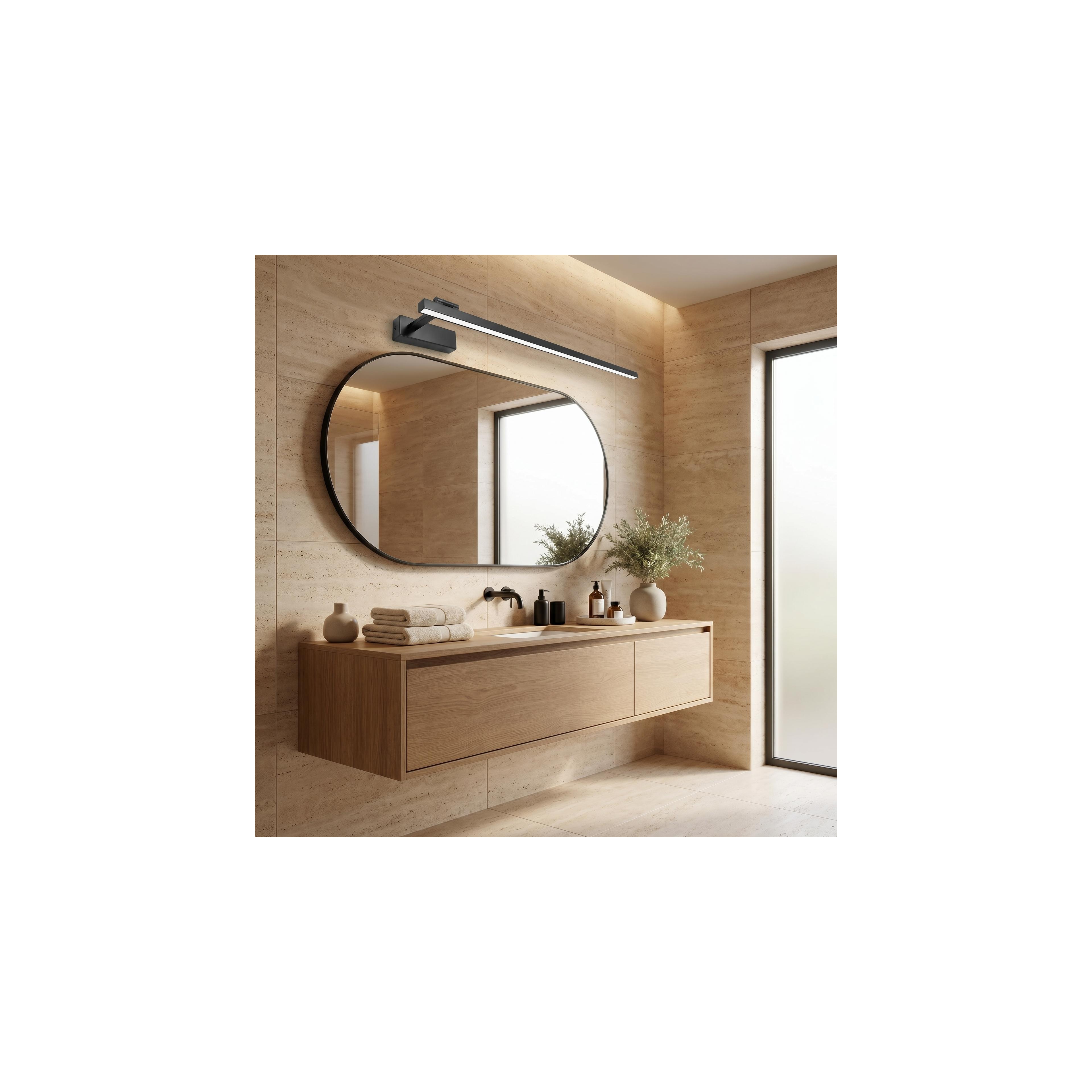 Vannitoa seina LED-valgusti SWE036-1W 80cm BLACK