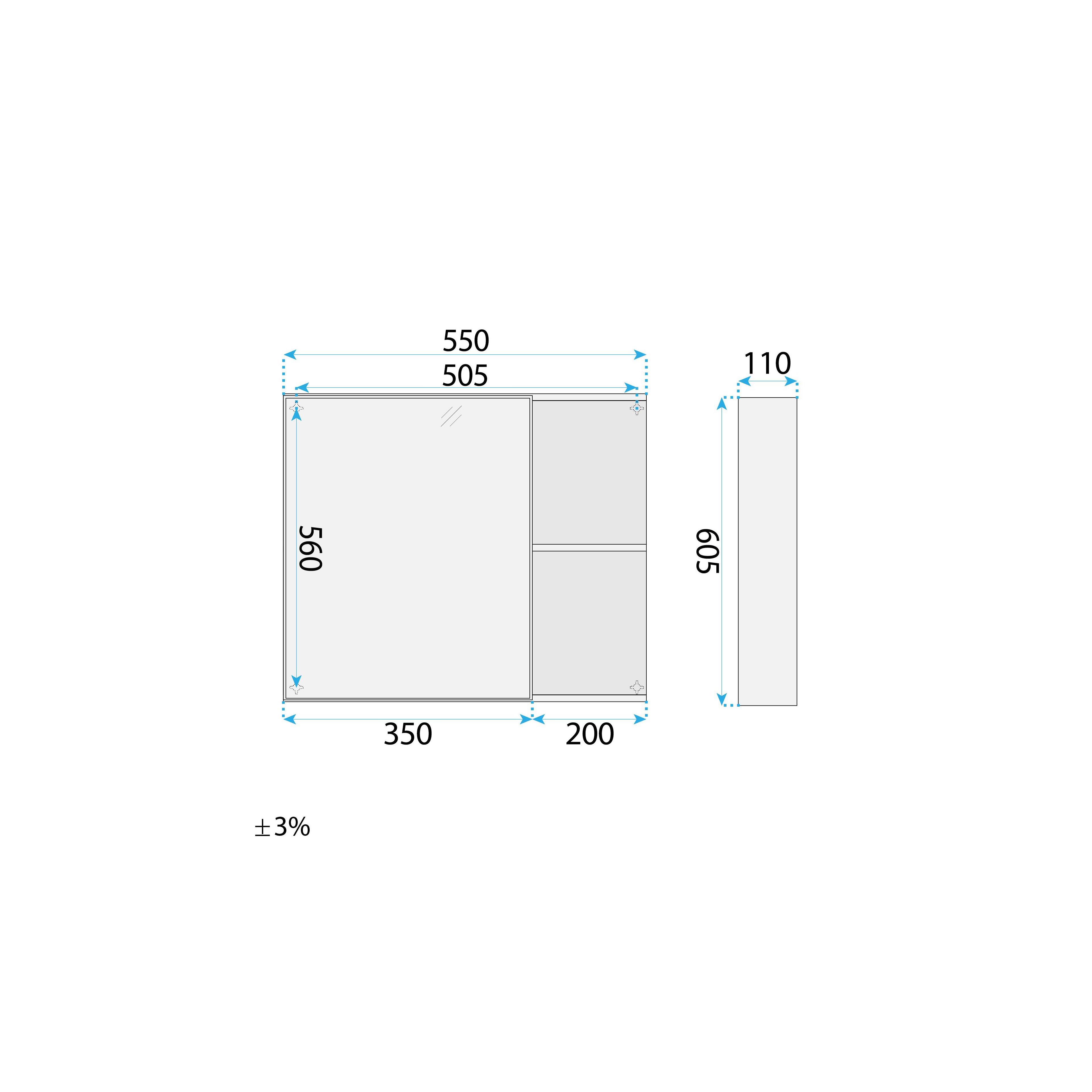 Set kupaonskog namještaja s umivaonikom Gama T25023 QHM 60CM