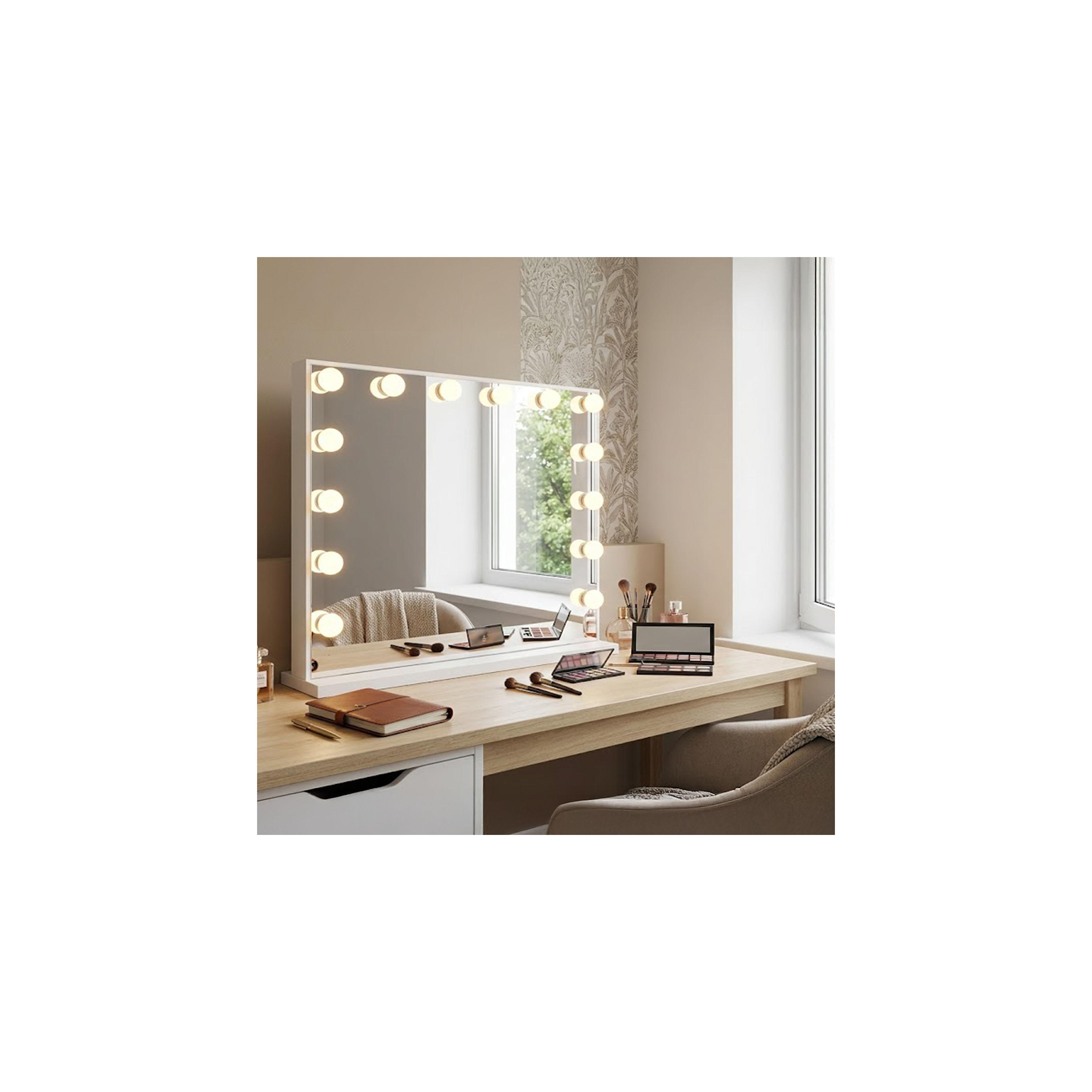 Mirror LED HOLLYWOOD White 80x60