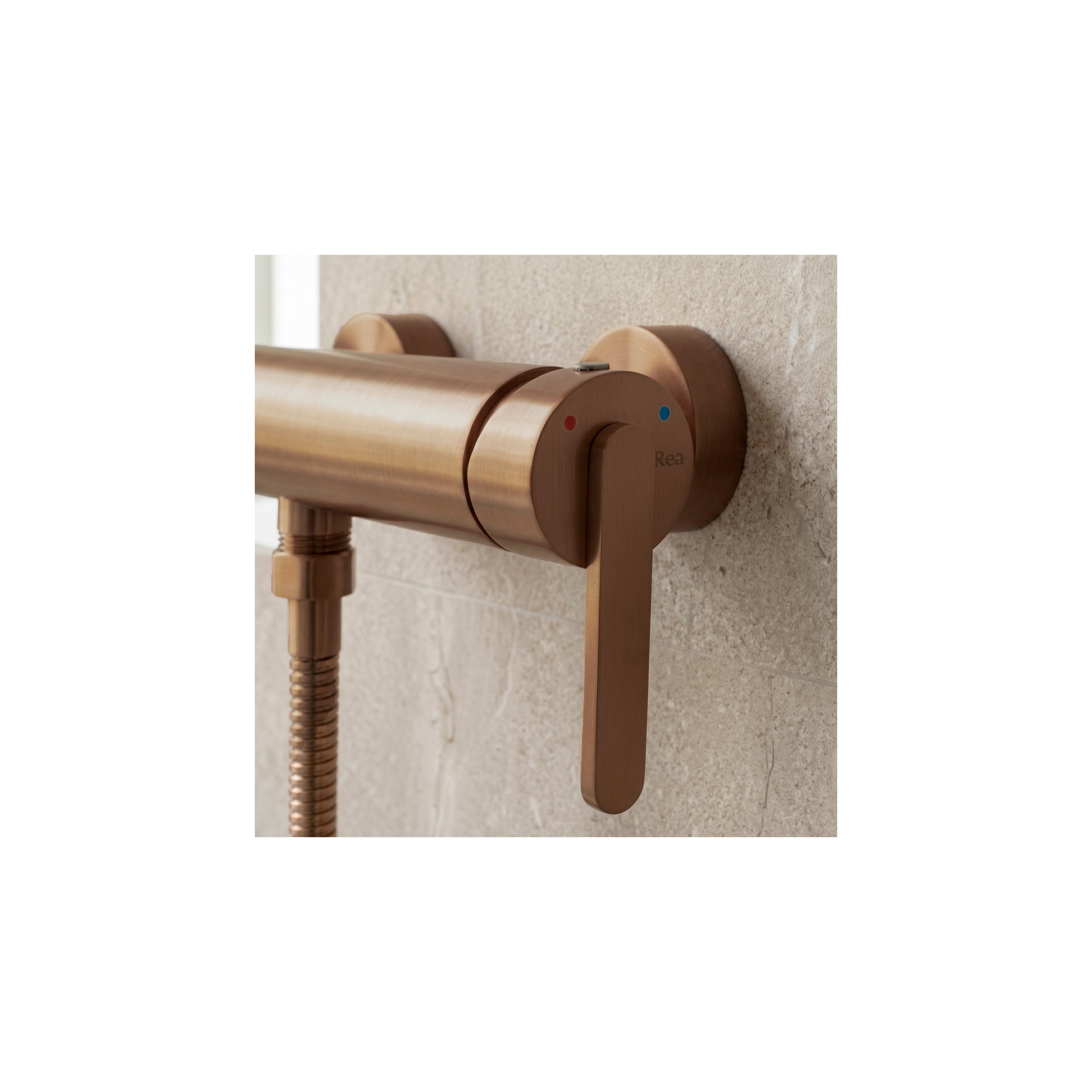 Bathtub faucet REA Ontario Side Brush Copper